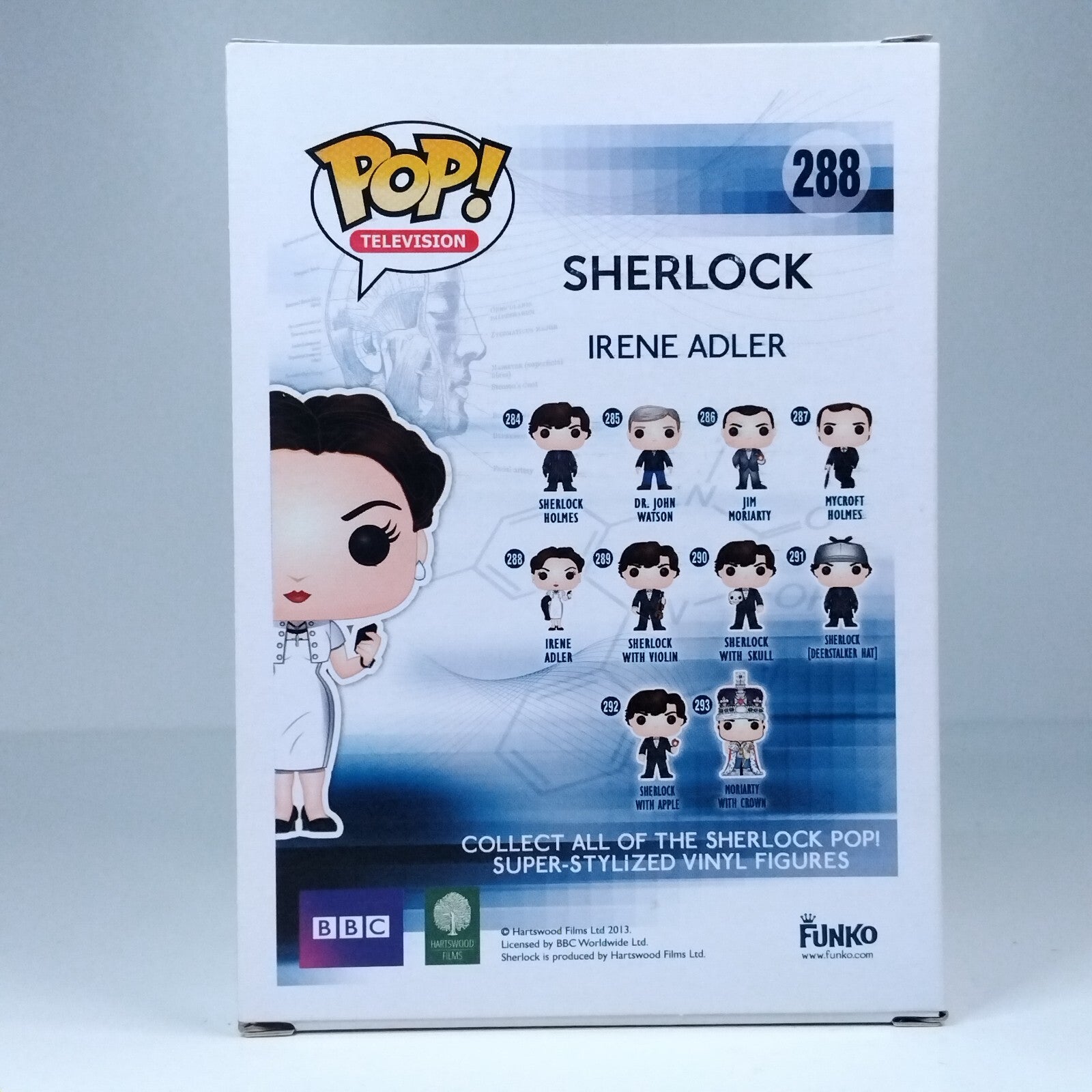 Funko Pop! TV Sherlock - Irene Adler Signed Lara Pulver COA #288 WS