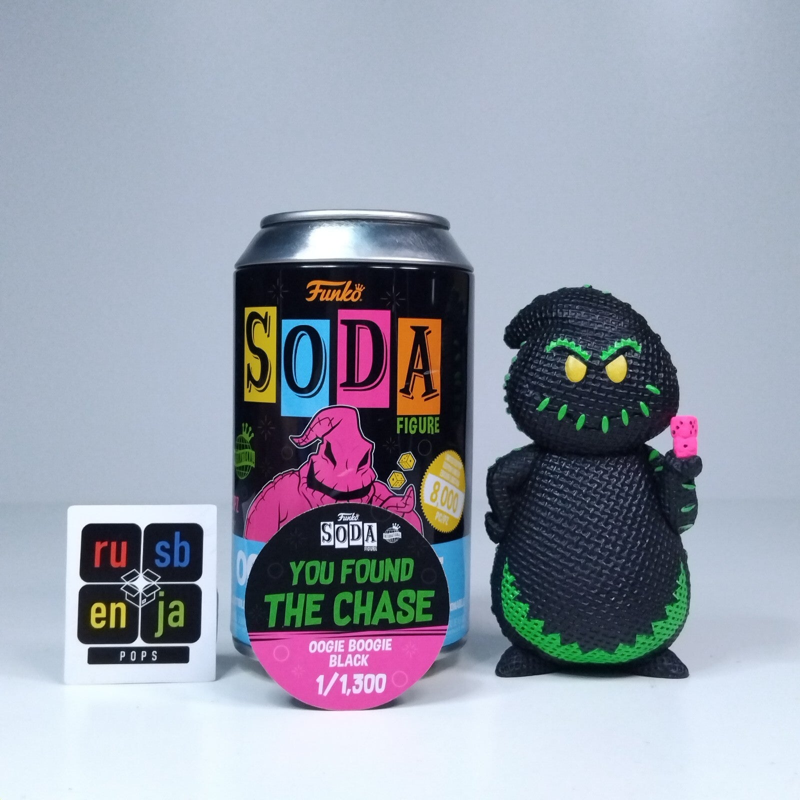 Funko Soda Nightmare Before Christmas Blacklight Oogie Boogie Chase 1/1,300