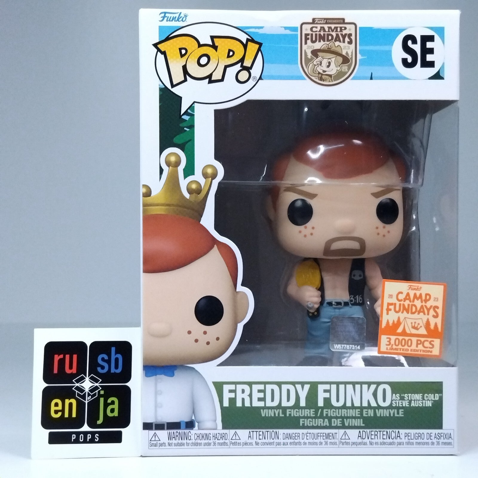 Funko Pop! WWE Freddy Funko as Stone Cold Steve Austin 3,000 Pcs #SE
