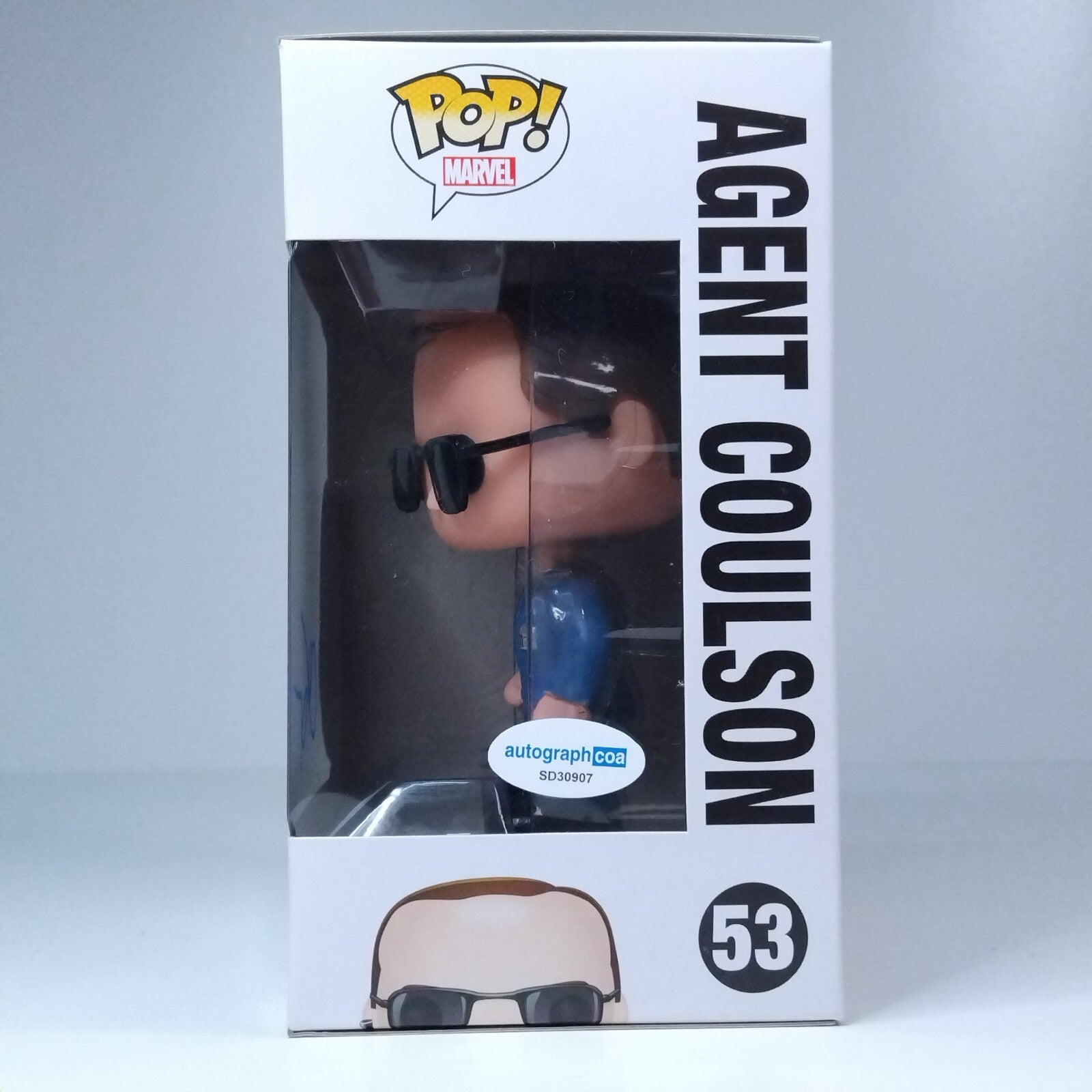 Funko Pop! Marvel Agents of SHIELD Agent Coulson Signed Clark Gregg COA #53 WS