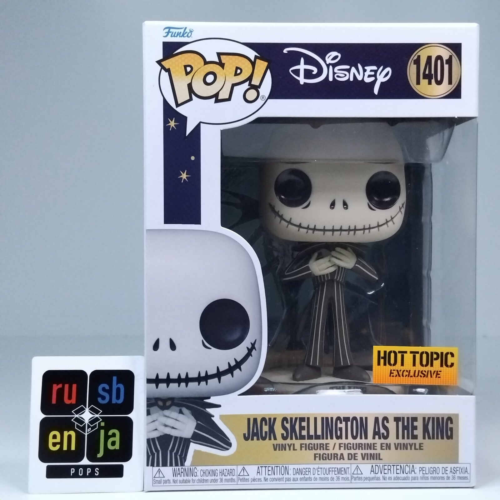 Funko Pop! Disney Jack Skellington As The King Hot Topic #1401