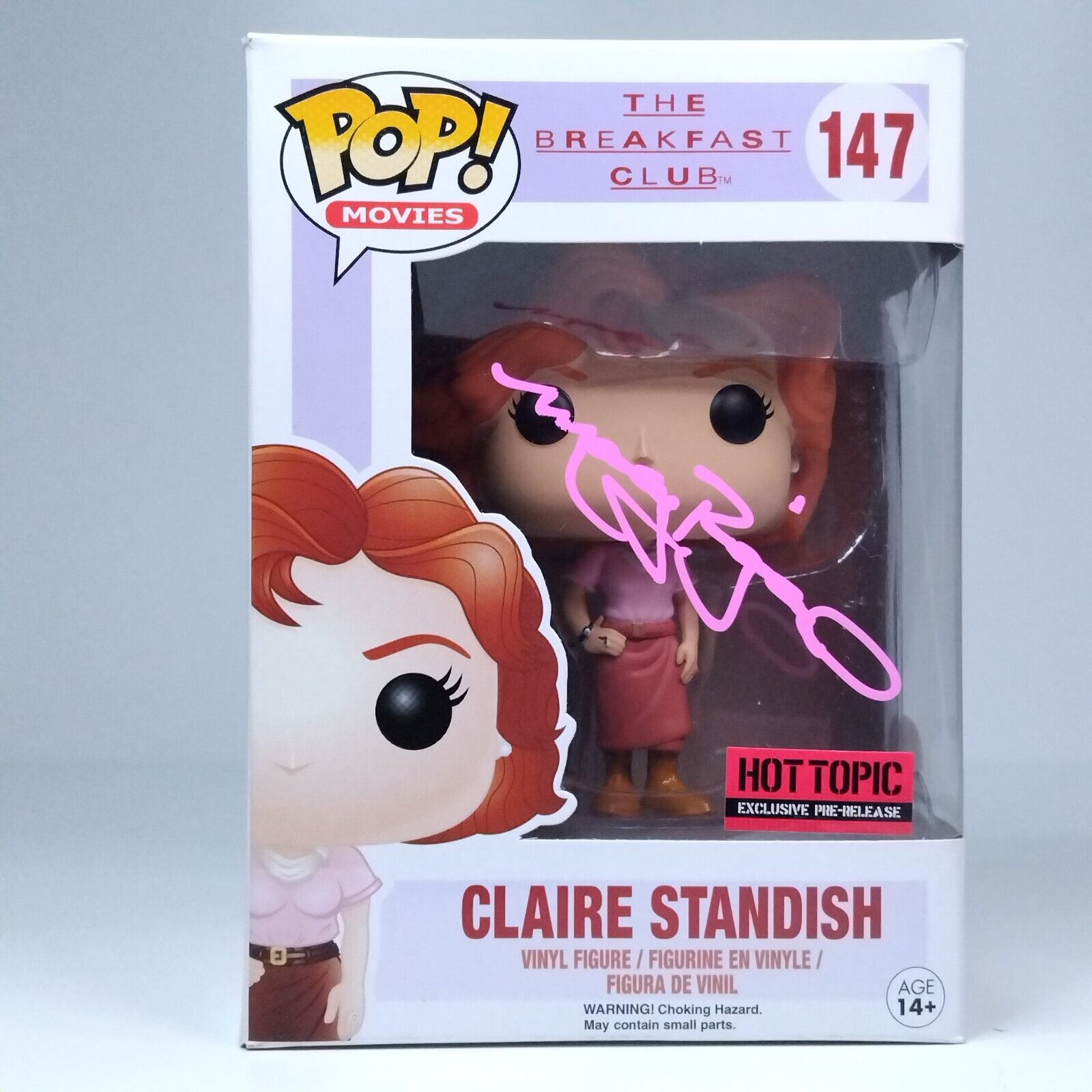 Funko Pop! Movies Breakfast Club Claire Standish Signed Molly Ringwald COA #147