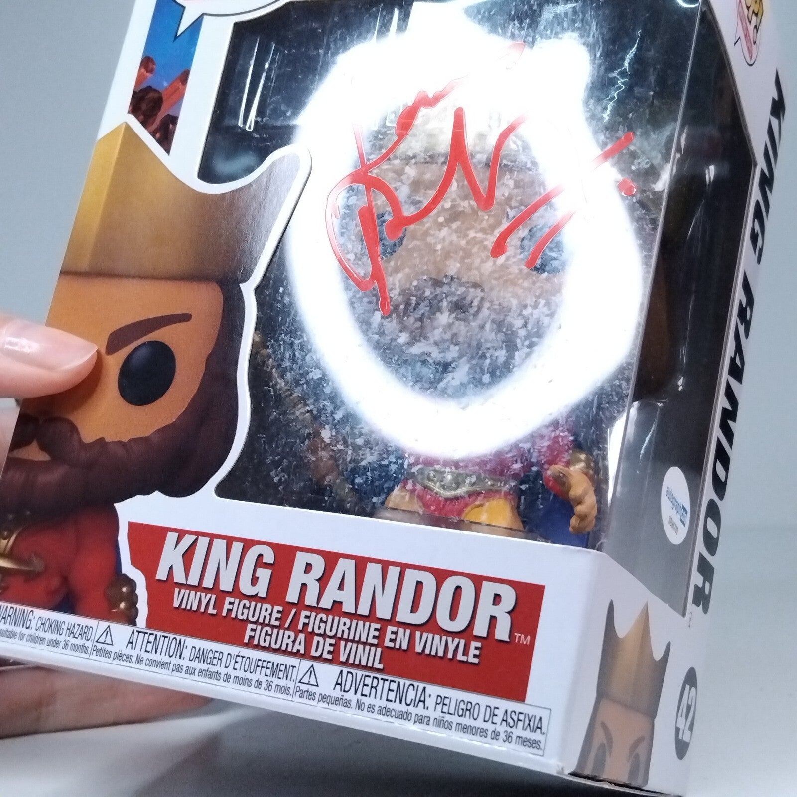 Funko Pop! MOTU Masters of Universe King Randor Signed James Purefoy #42 WS