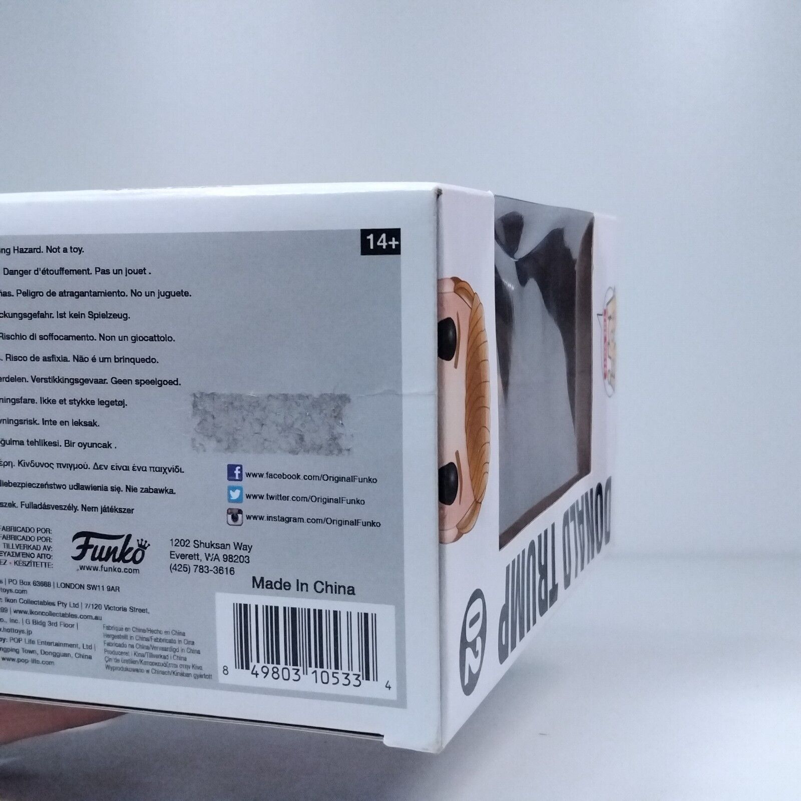 Funko Pop! The Vote Road to the Whitehouse Donald Trump #02 BOX & WINDOW DAMAGE