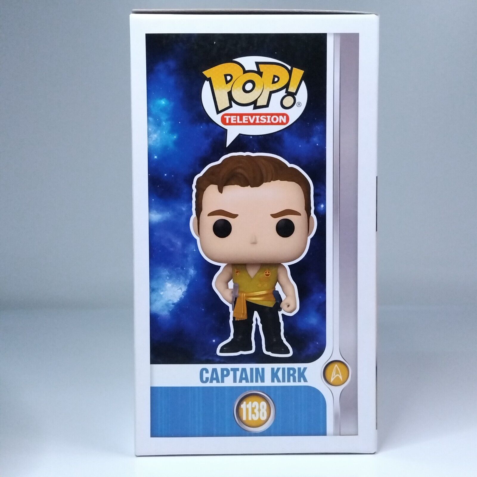 Funko Pop! TV Star Trek Captain Kirk Signed Paul Wesley COA #1138 WS