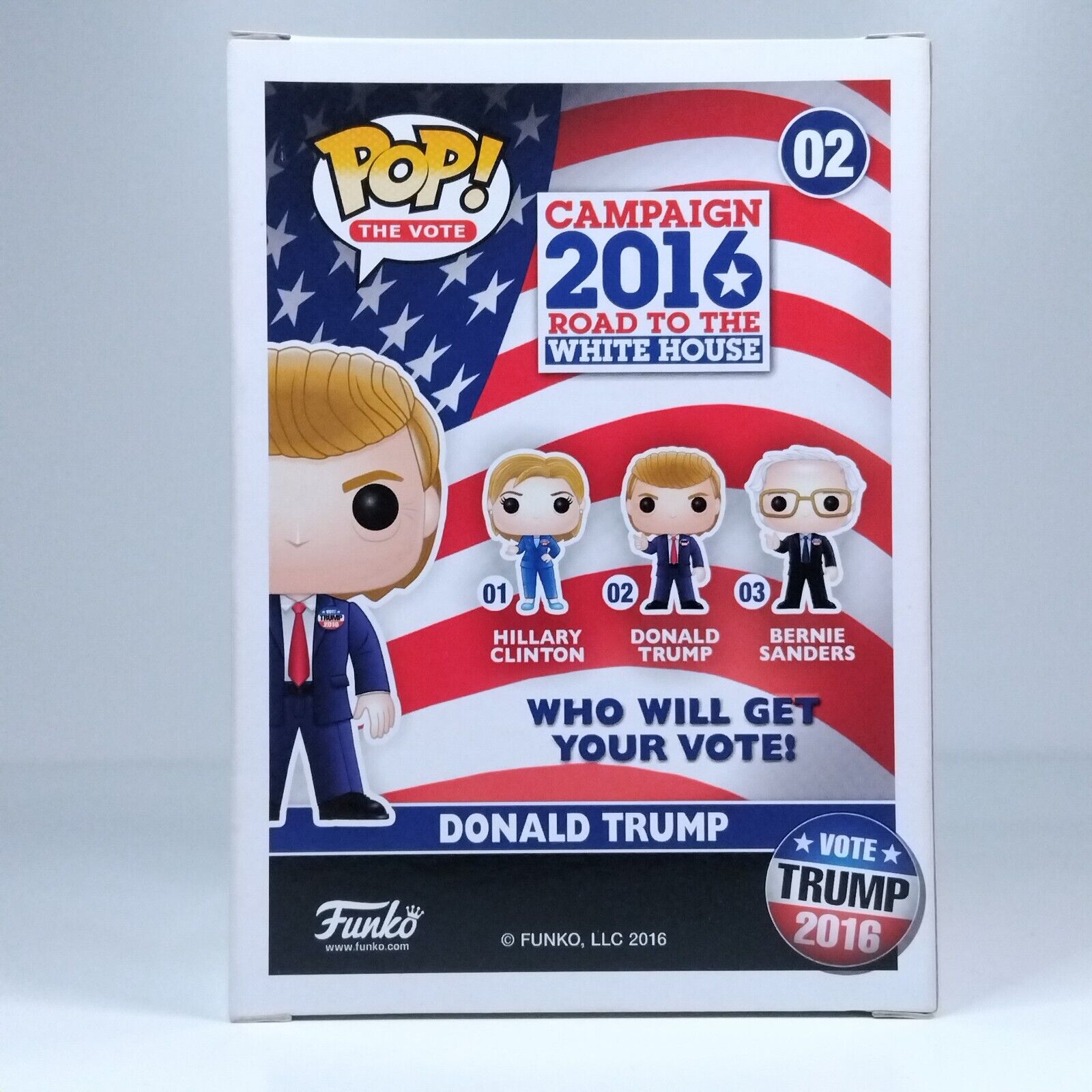 Funko Pop! The Vote Road to the Whitehouse Donald Trump #02 BOX & WINDOW DAMAGE