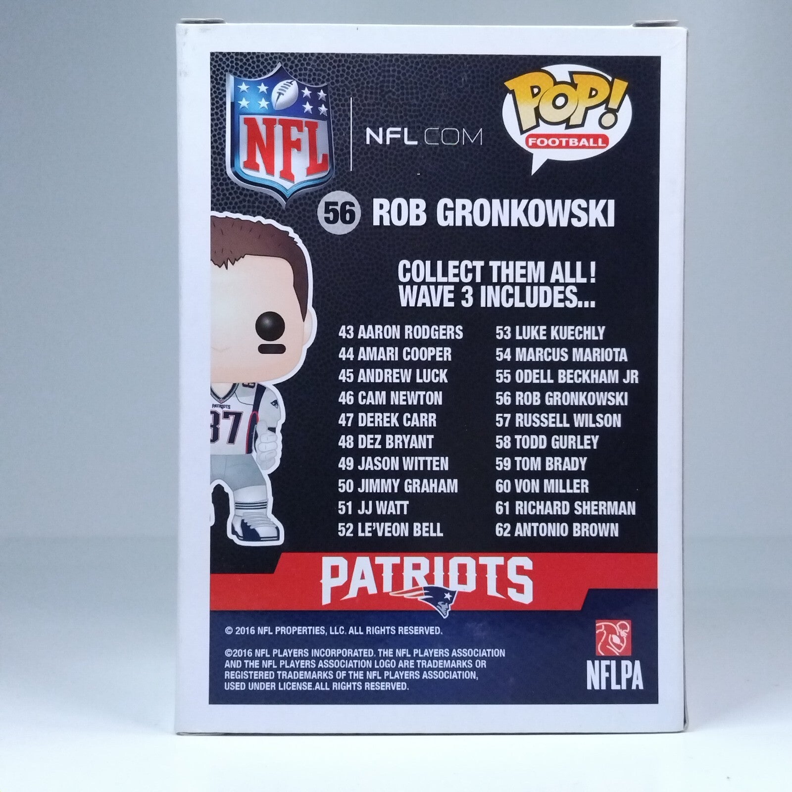 Funko Pop! Sports NFL Football Patriots Rob Gronkowski #56