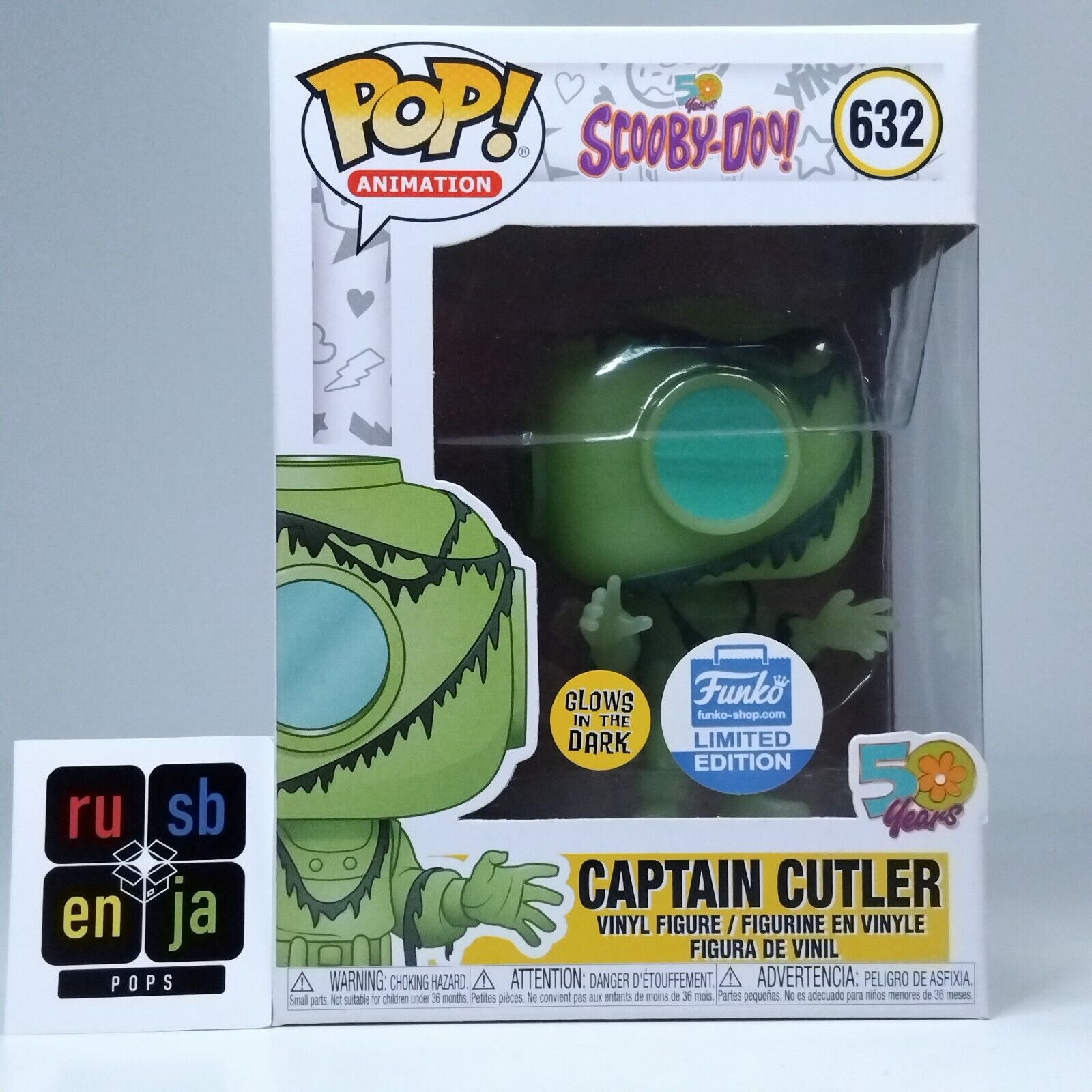 Funko Pop! Animation Scooby-Doo Captain Cutler Glows Limited Edition #632