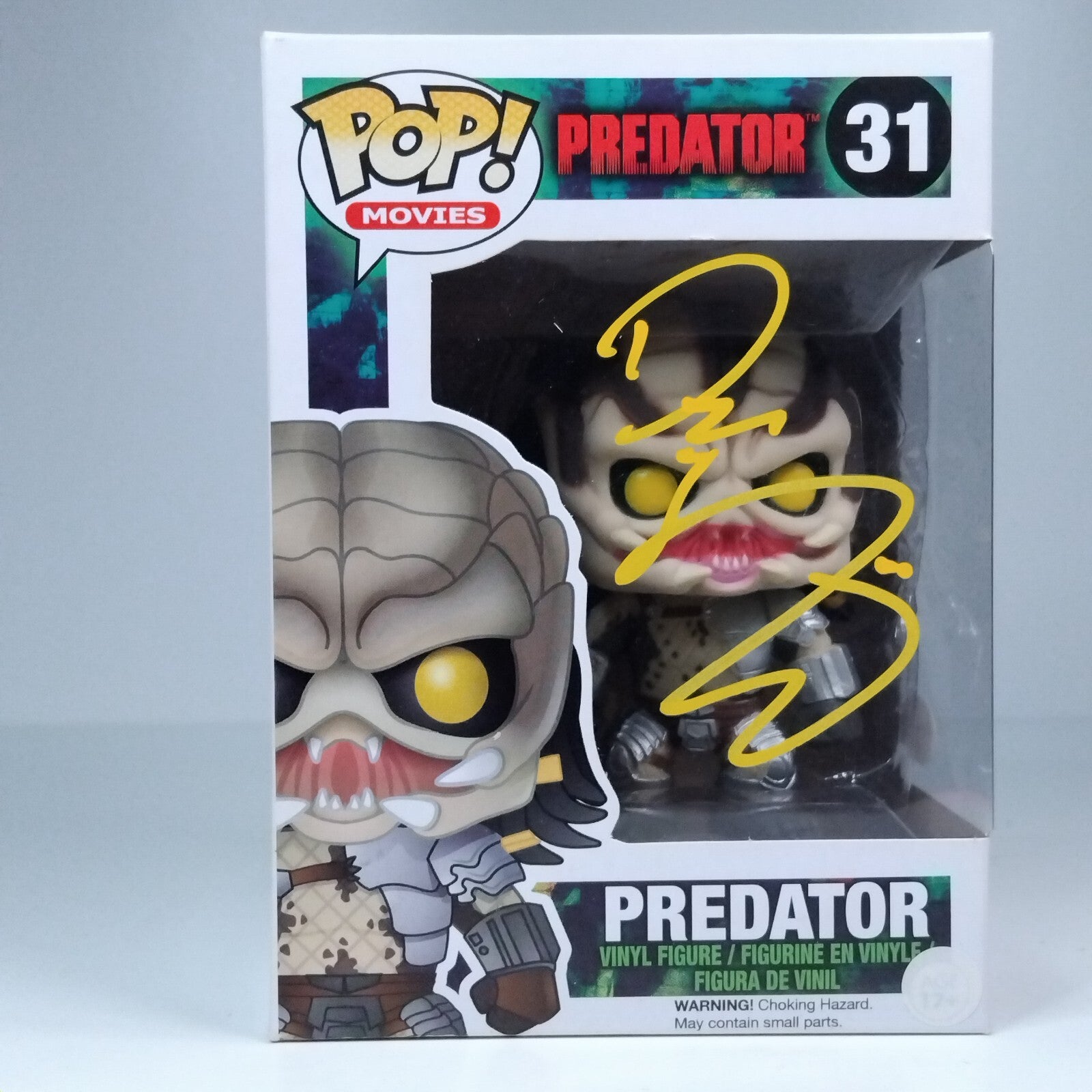 Funko Pop! Movies Predator Signed Dane DiLiegro COA #31 WS