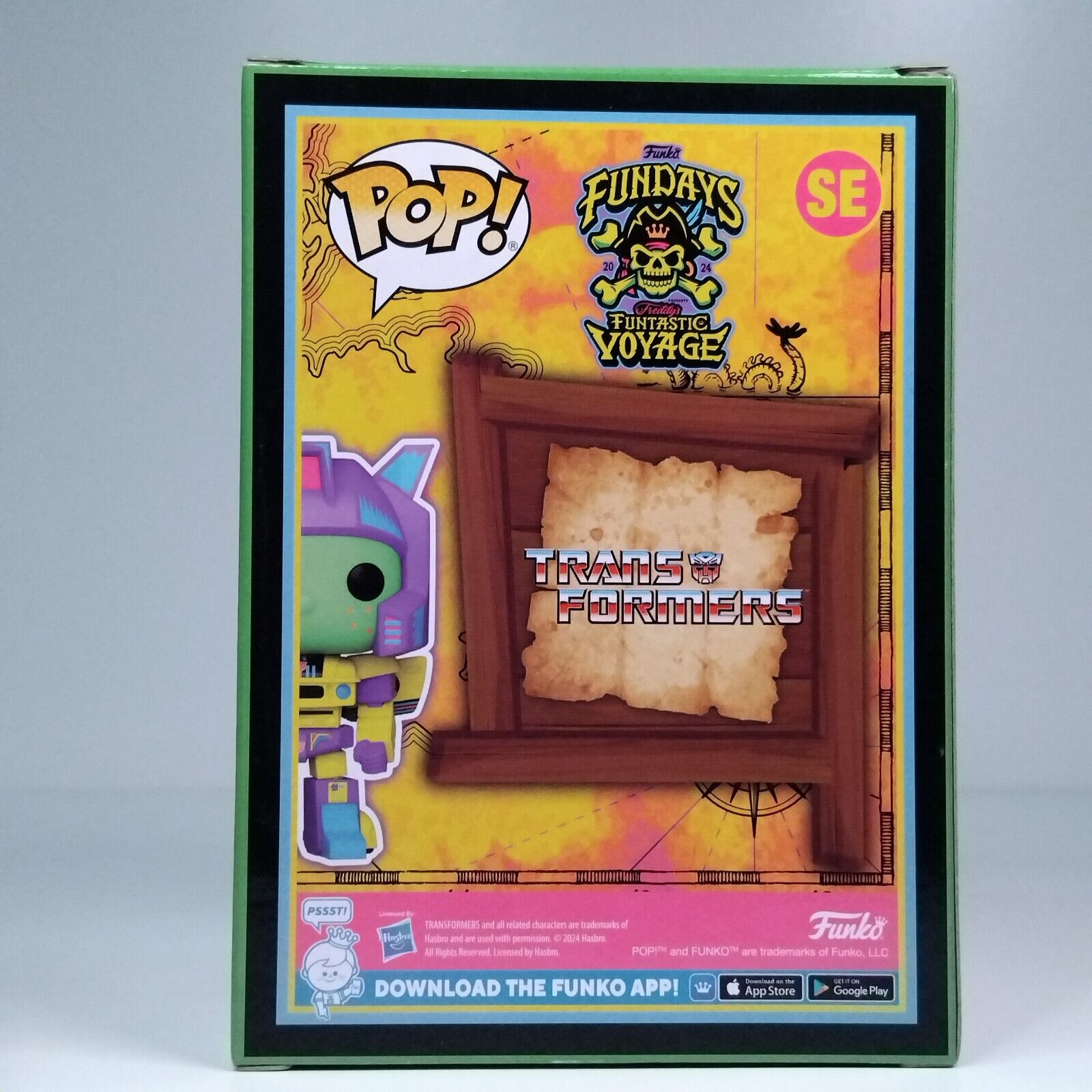 Funko Pop! Retro Movies Transformers Blacklight Freddy Funko as Jazz 1,000 #SE