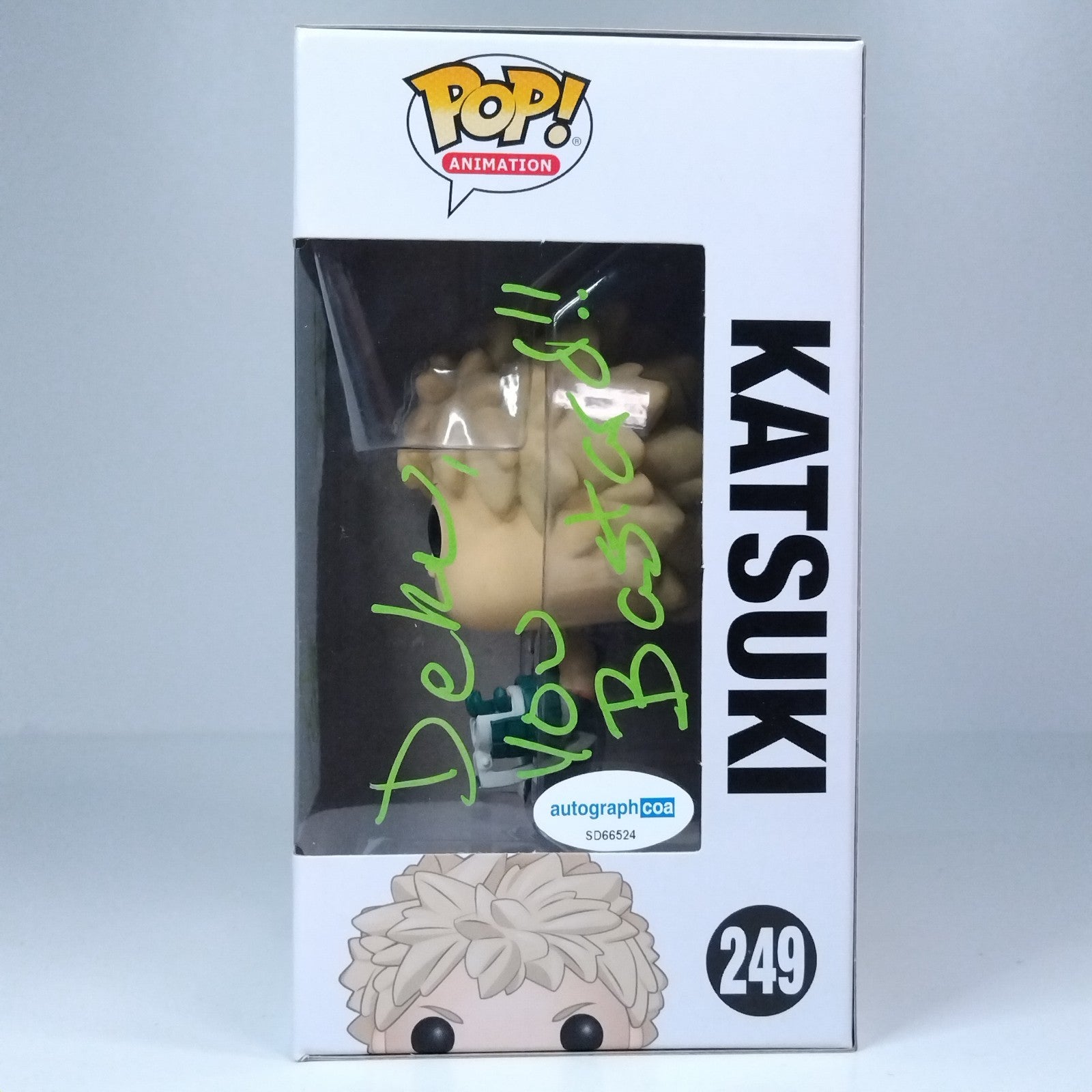 Funko Pop! Anime MHA MY Hero Academia Katsuki Signed Clifford Chapin Quote #249