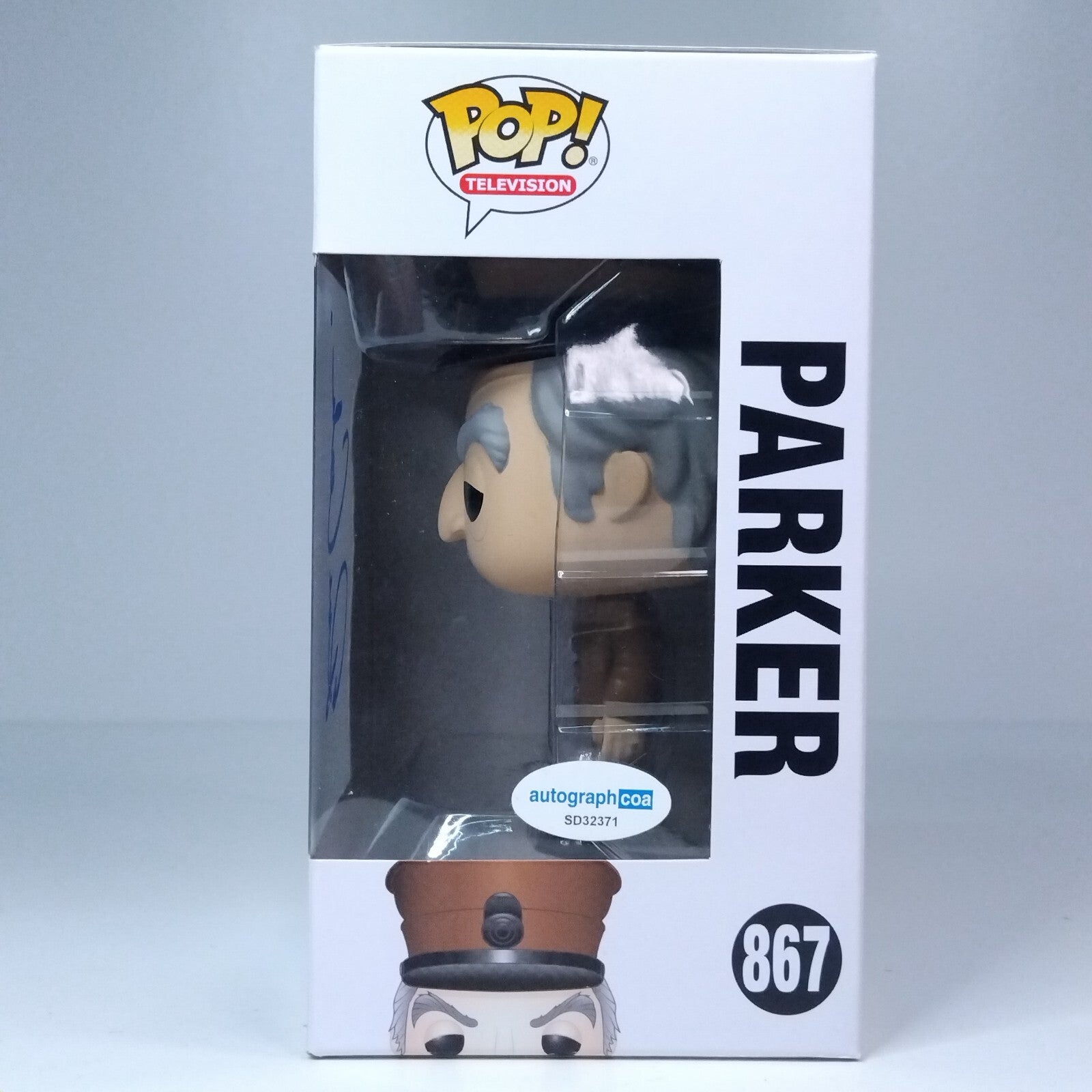 Funko Pop! TV Thunderbirds Parker Signed Ron Cook COA #867 WS