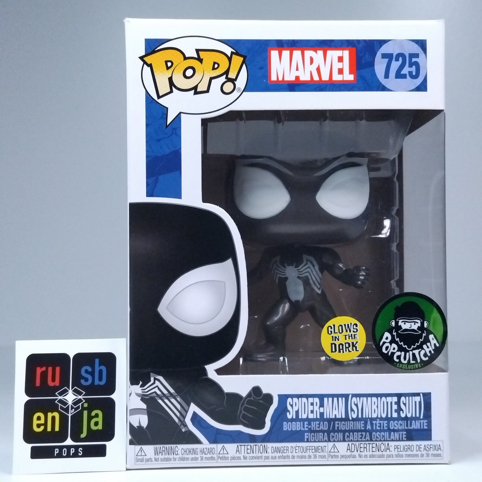 Funko Pop! Marvel Spider-man Symbiote Suit Glows Exclusive #725