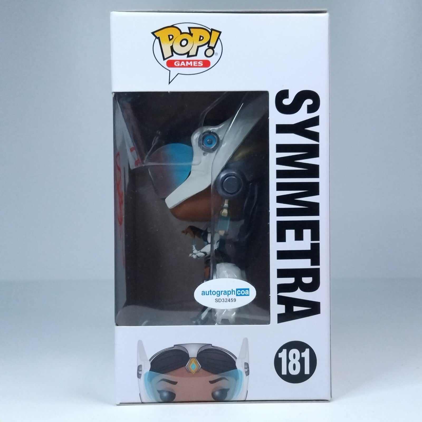 Funko Pop! Games Overwatch Symmetra Signed Anjali Bhimani COA #181 WS