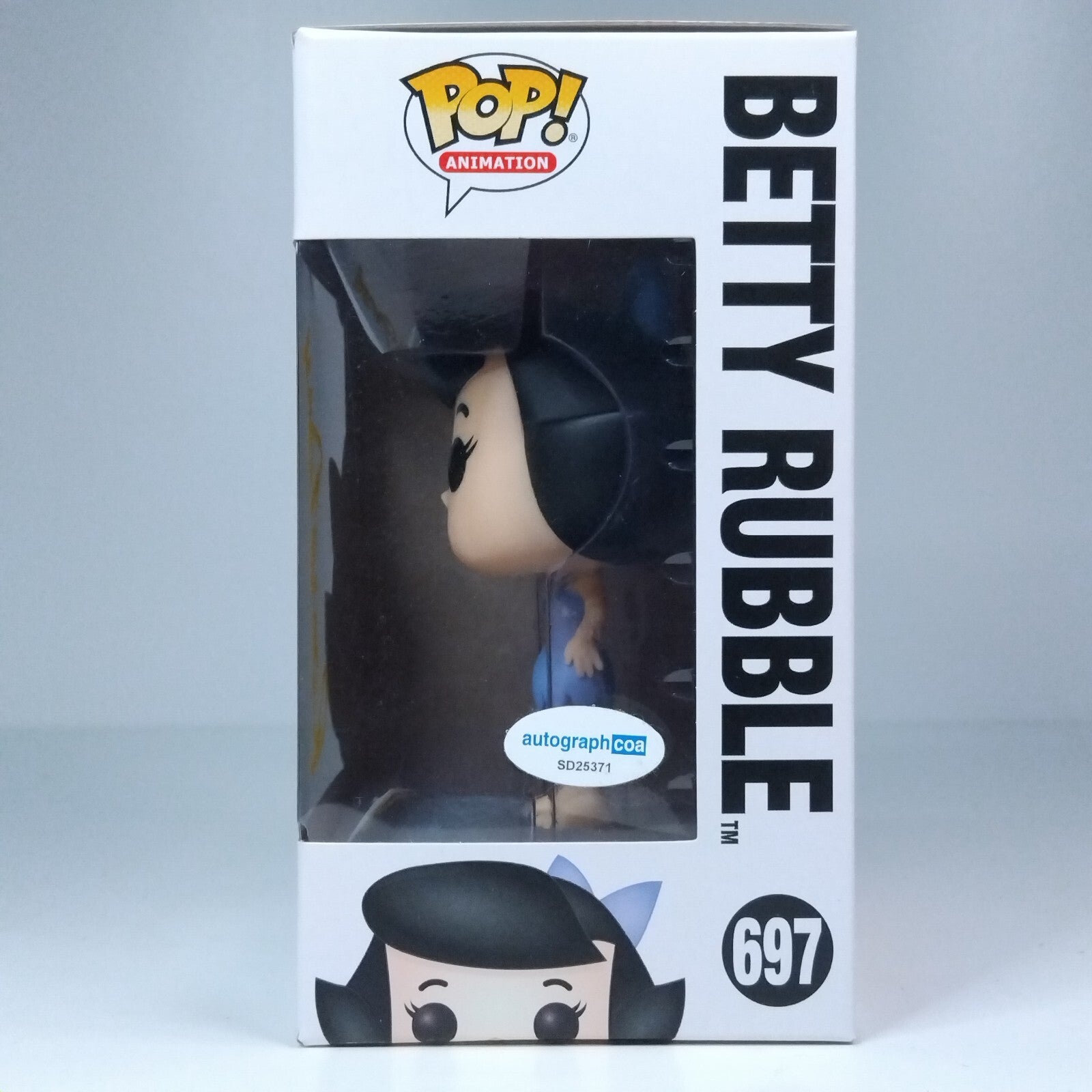 Funko Pop! Animation Flintstones Betty Rubble Signed Rosie O'Donnell COA #697 WS