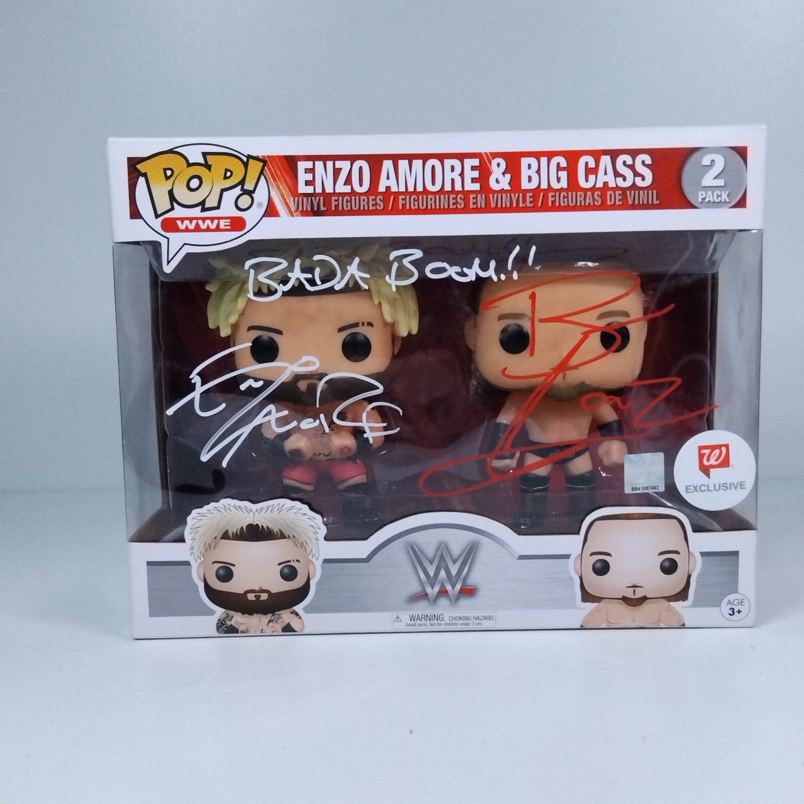 Funko Pop! WWE Enzo Amore & Big Cass Dual Signed w/COA 2 Pack