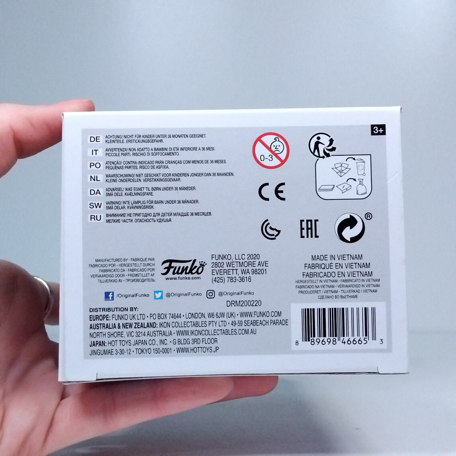 Funko Pop! DC Heroes Wonder Woman Steve Trevor Signed Chris Pine COA #326 WS