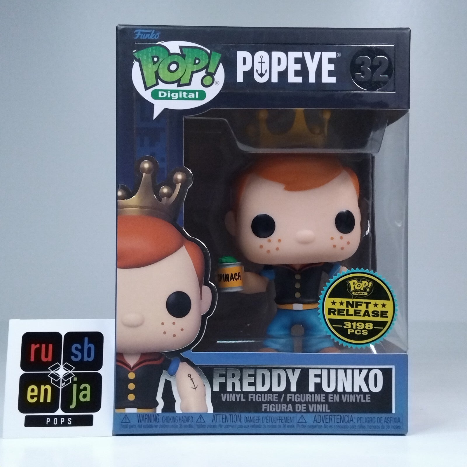 Funko Pop! Digital Animation Freddy Funko as Popeye with Spinach 3,198 Pcs #32