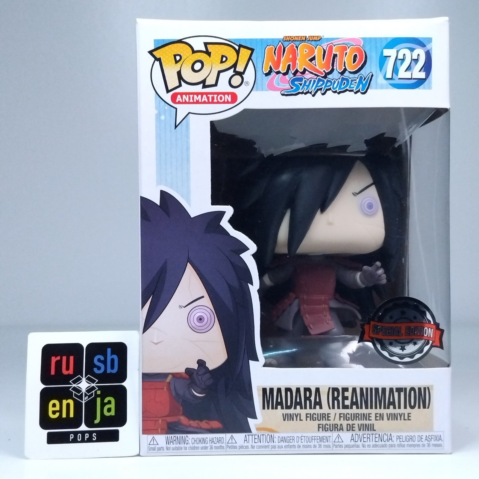 Funko Pop! Anime Naruto Madara Reanimation Special Edition #722 CRACKED INSERT