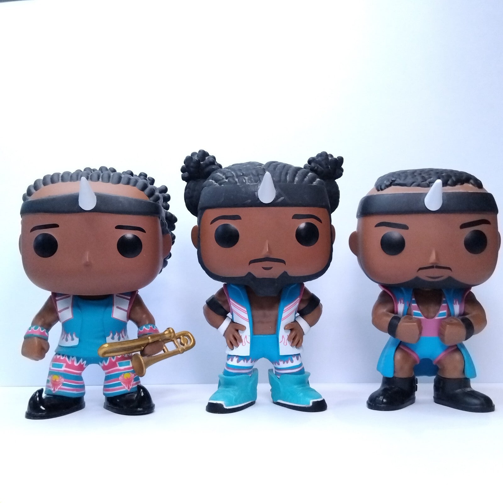 Funko Pop! WWE OOB Out of Box New Day Big E Xavier Woods Kofi Kingston 3 Pack