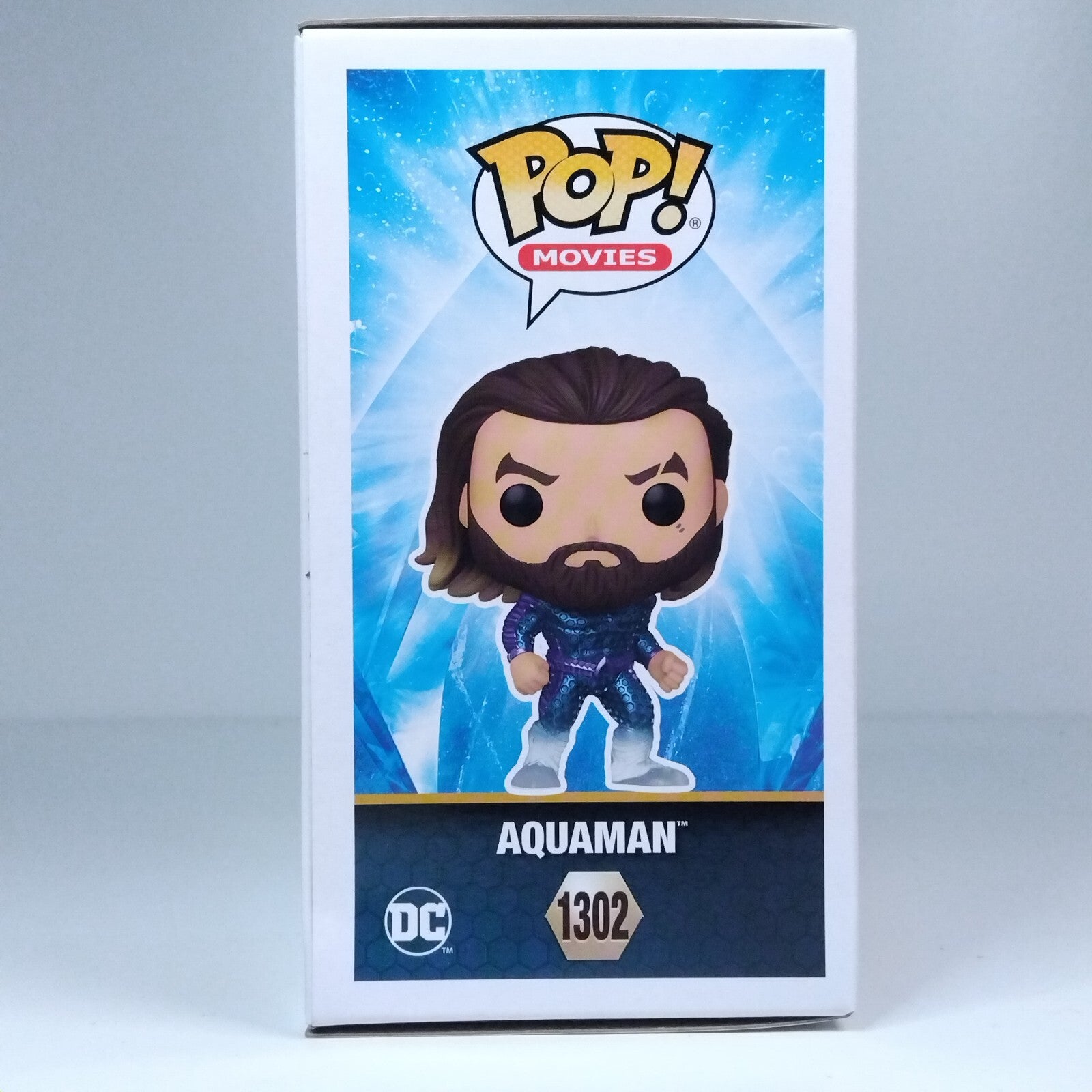 Funko Pop! DC Heroes Aquaman Signed x 2 Jason Momoa COA #1302