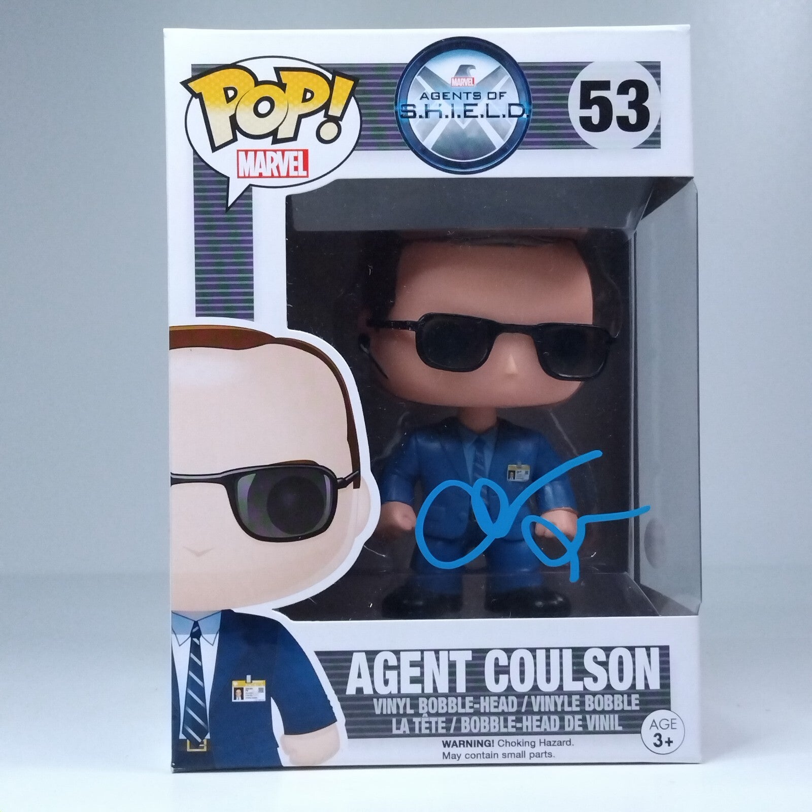 Funko Pop! Marvel Agents of SHIELD Agent Coulson Signed Clark Gregg COA #53 WS