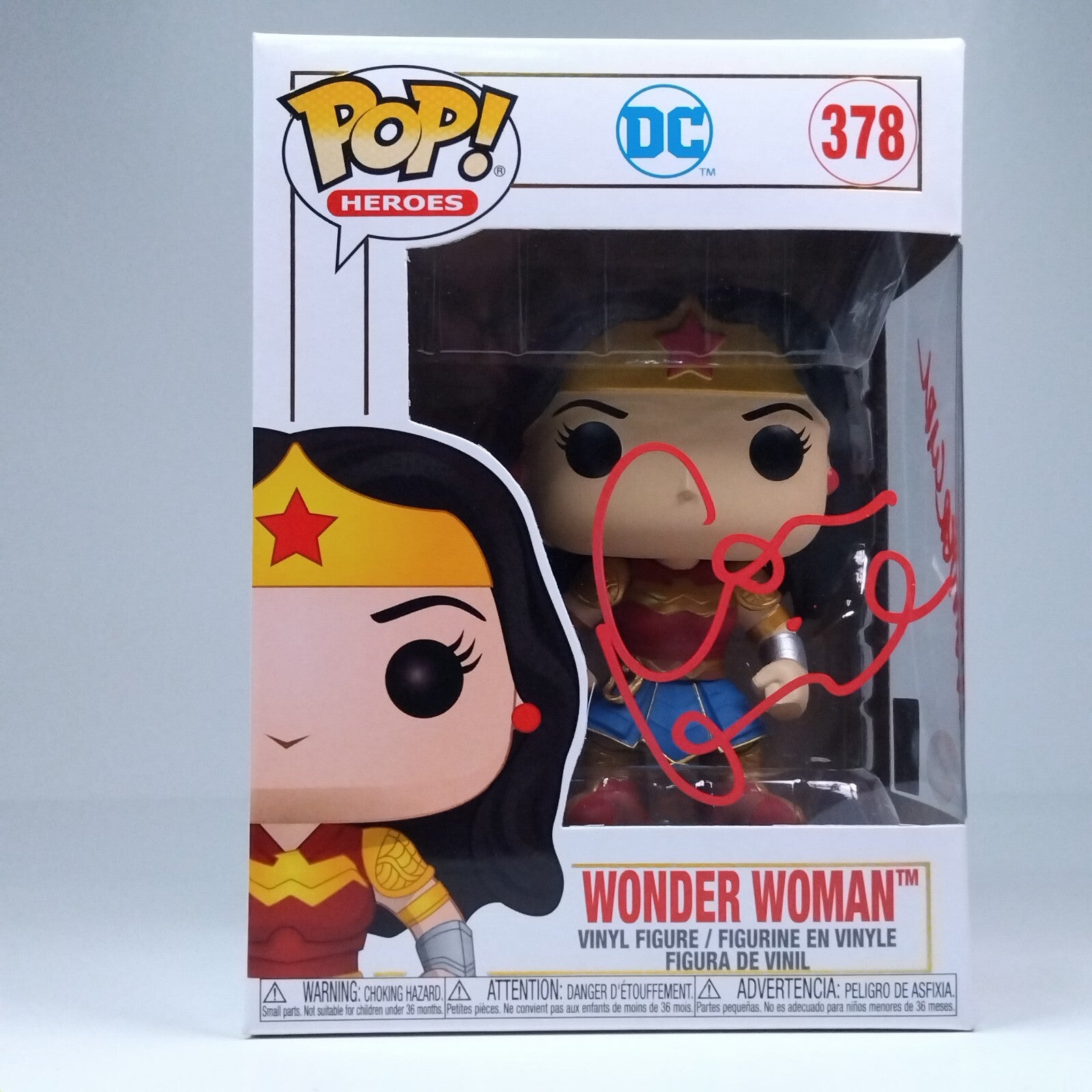 Funko Pop! DC Heroes Wonder Woman Wondergirl Signed Conor Leslie COA #378