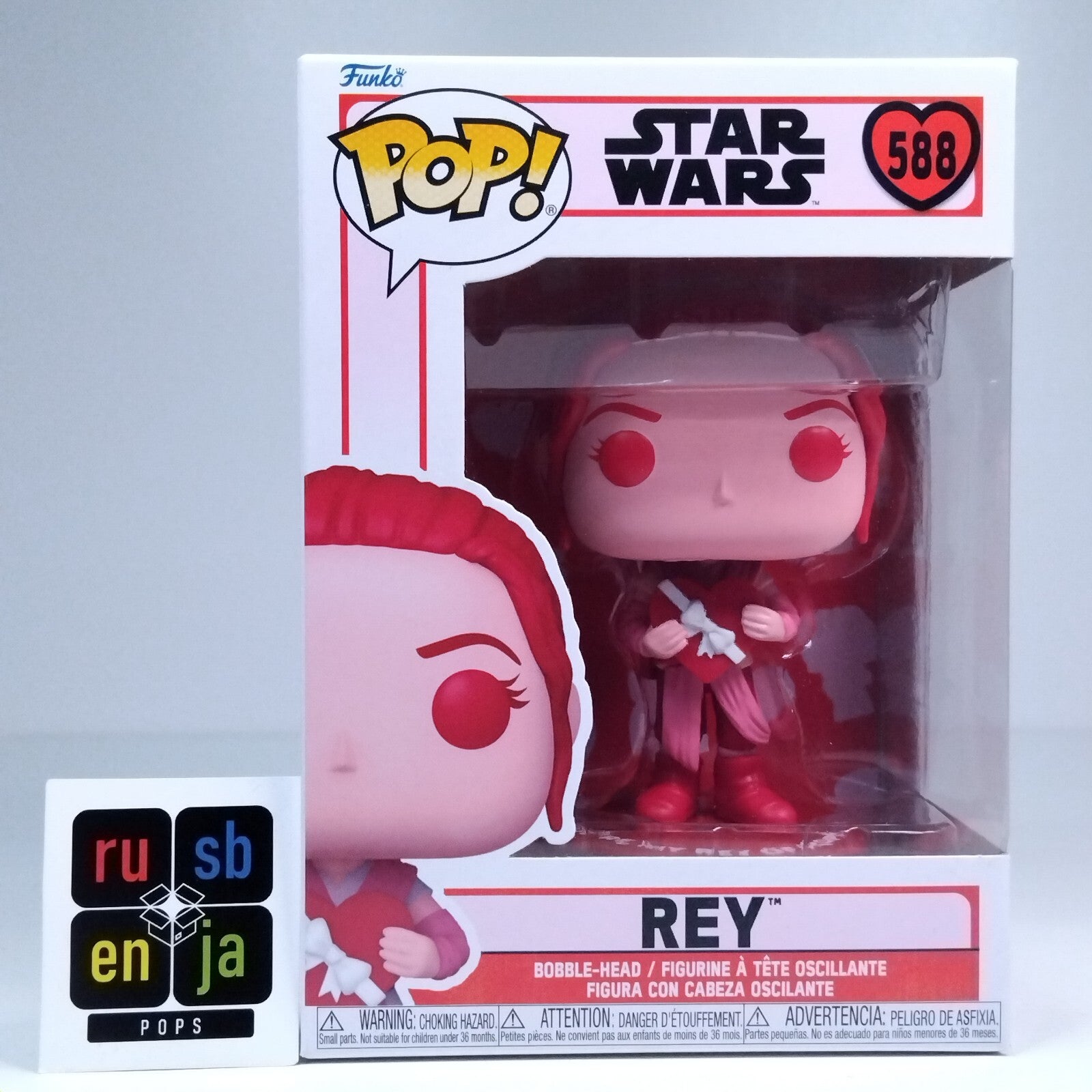 Funko Pop! Star Wars Valentine's Day Rey #588