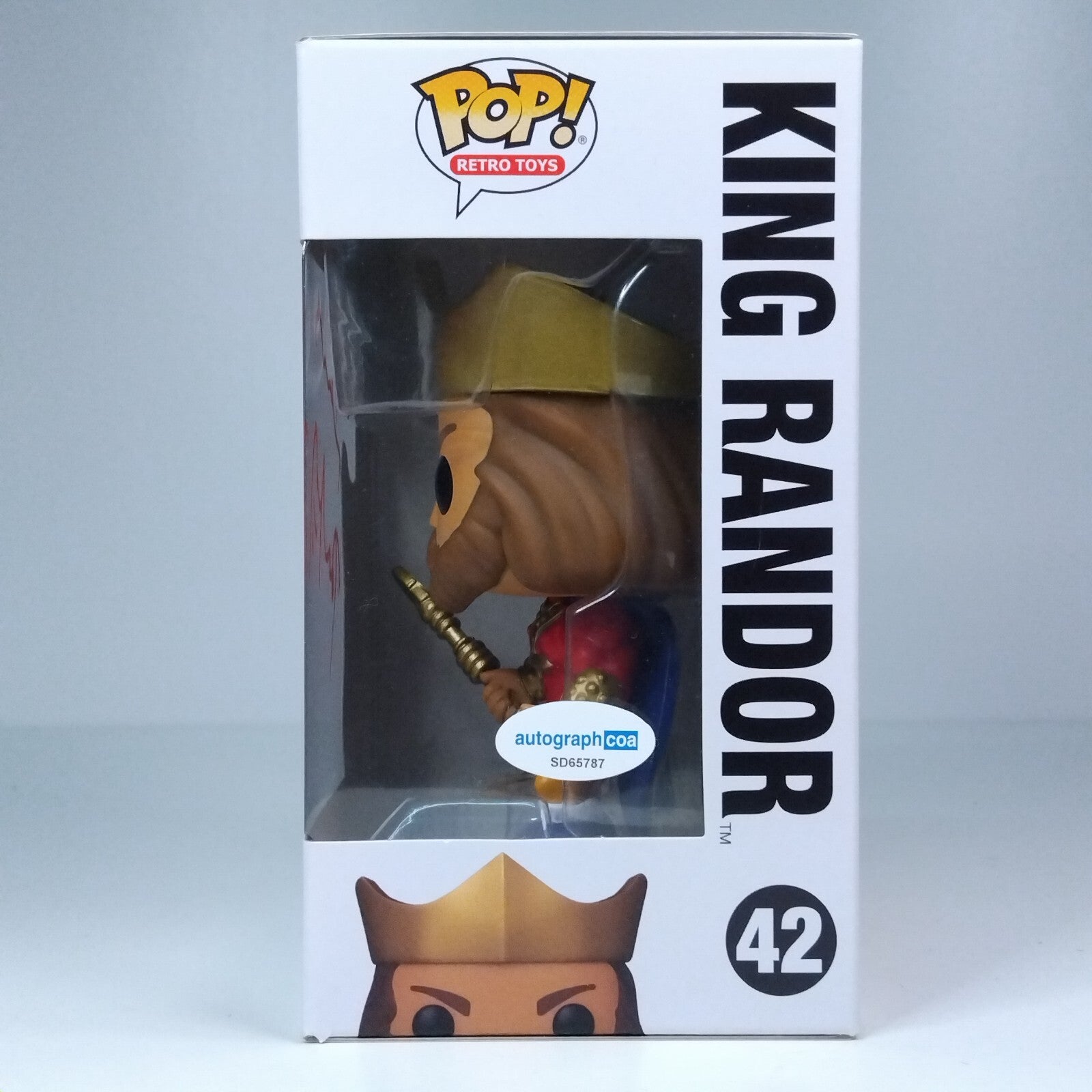 Funko Pop! MOTU Masters of the Universe King Randor Signed James Purefoy #42 WS