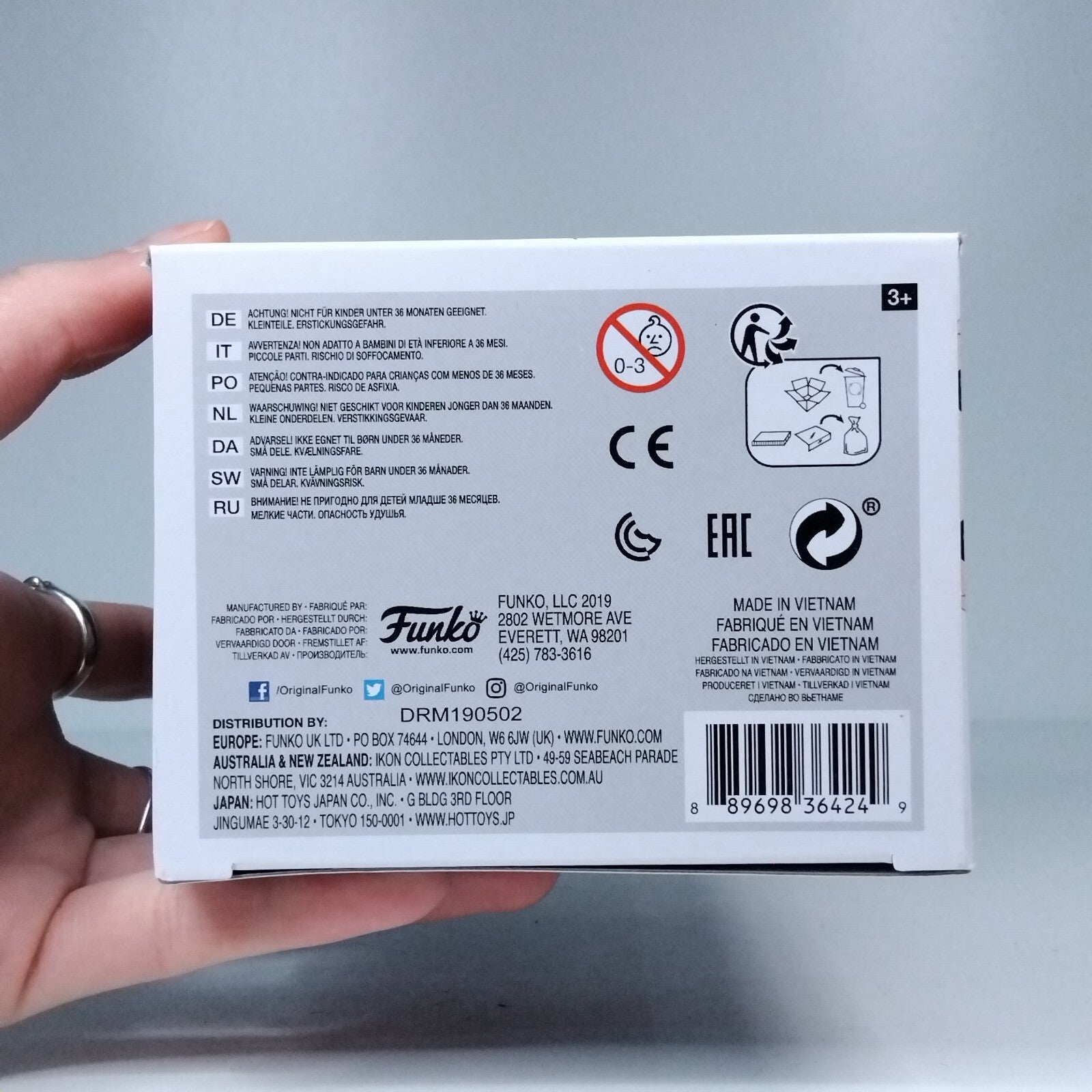 Funko Pop! Movies - Zoolander Derek Zoolander Signed Ben Stiller COA #703 WS