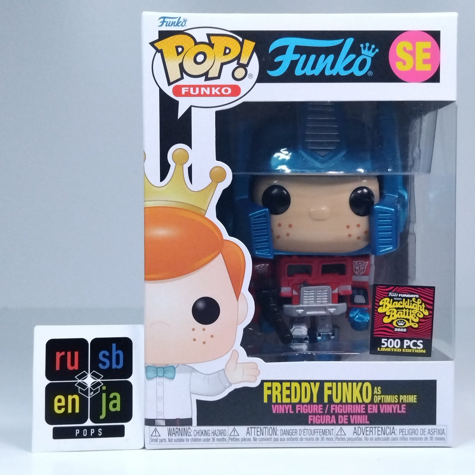 Funko Pop! Retro Transformers Freddy Funko as Optimus Prime Metallic 500 Pcs #SE