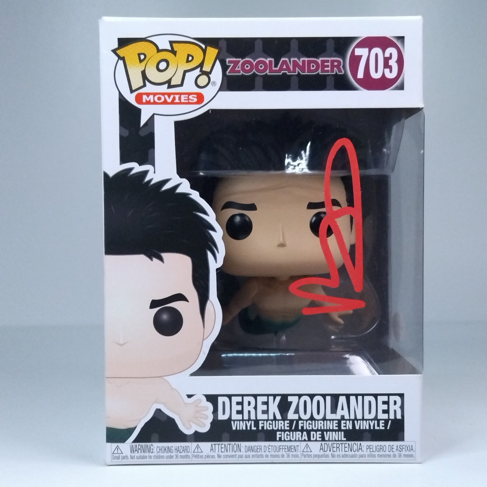 Funko Pop! Movies - Zoolander Derek Zoolander Signed Ben Stiller COA #703 WS