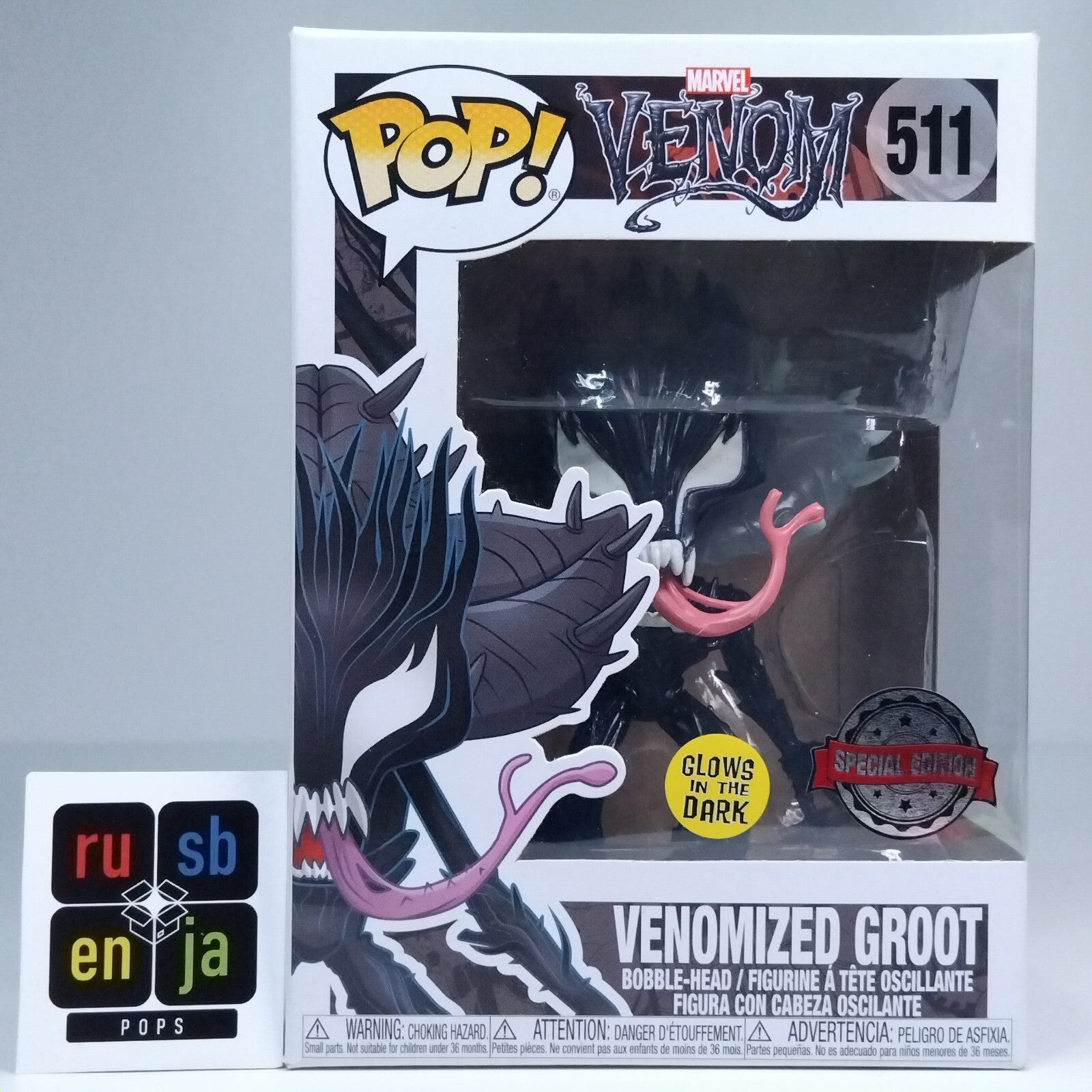 Funko Pop! Marvel Venom Venomized Groot Glows Special Edition #511