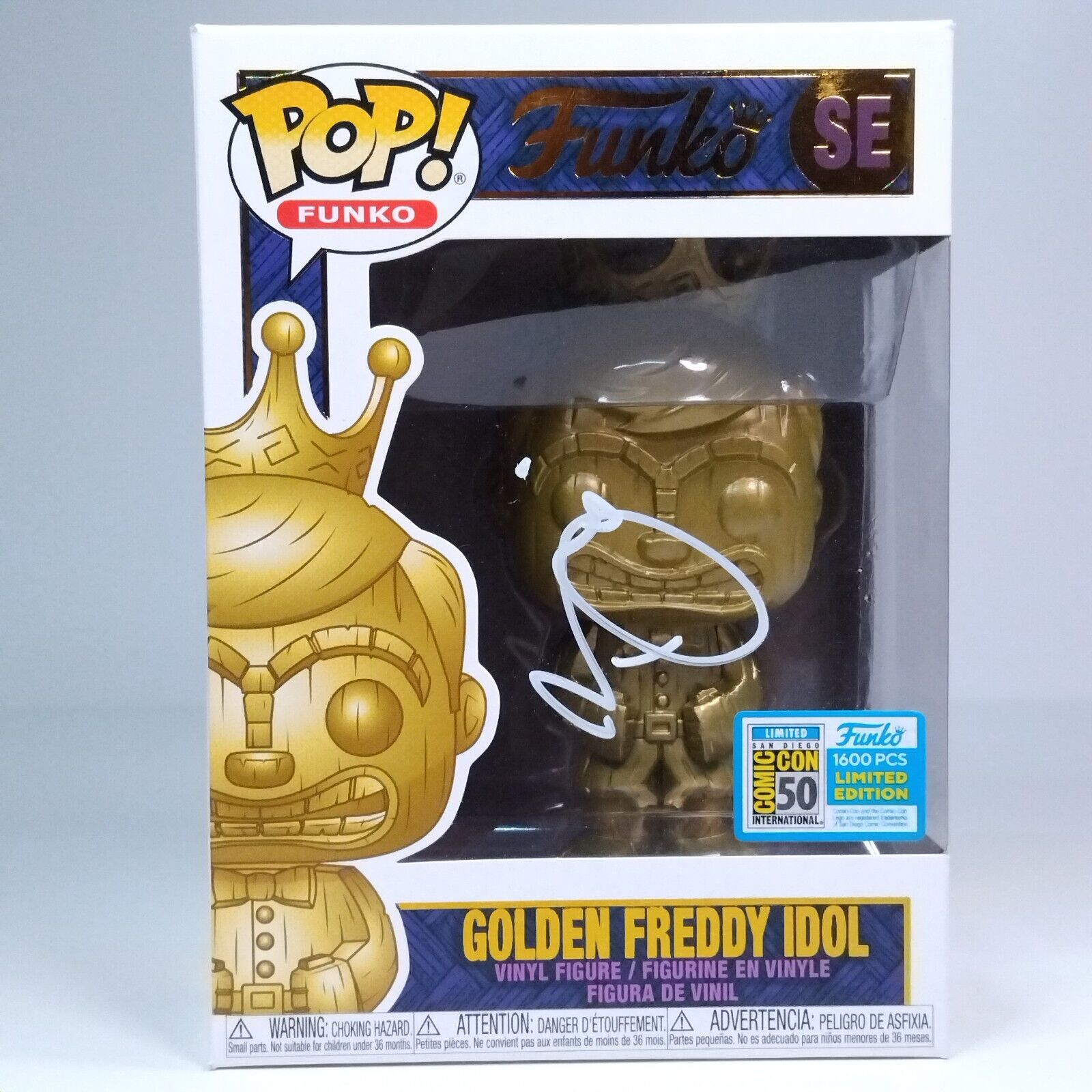 Funko Pop! Golden Idol Freddy SDCC 1,600 Pcs Signed Brian Mariotti COA #SE