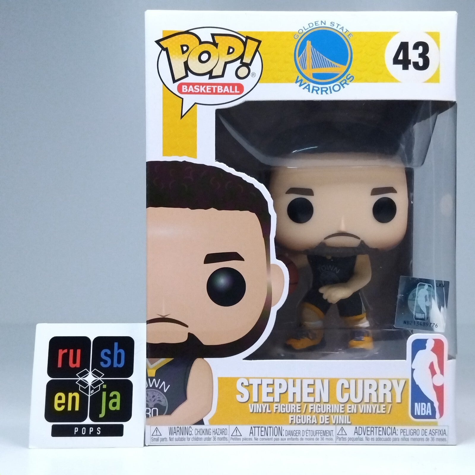 Funko Pop! Sports NBA Basketball Golden State Warriors Stephen Steph Curry #43