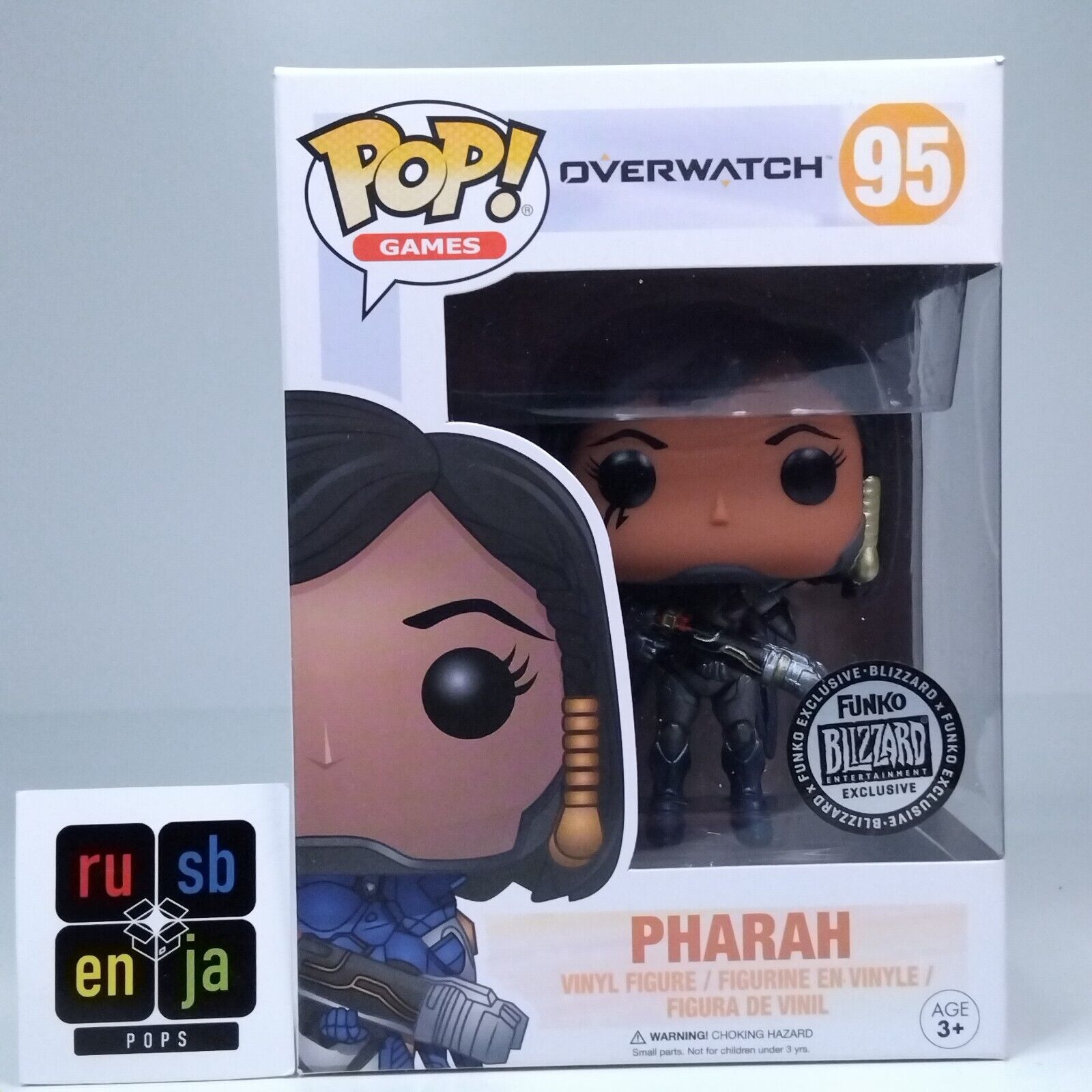 Funko Pop! Games Overwatch Pharah Titanium Blizzard Exclusive #95