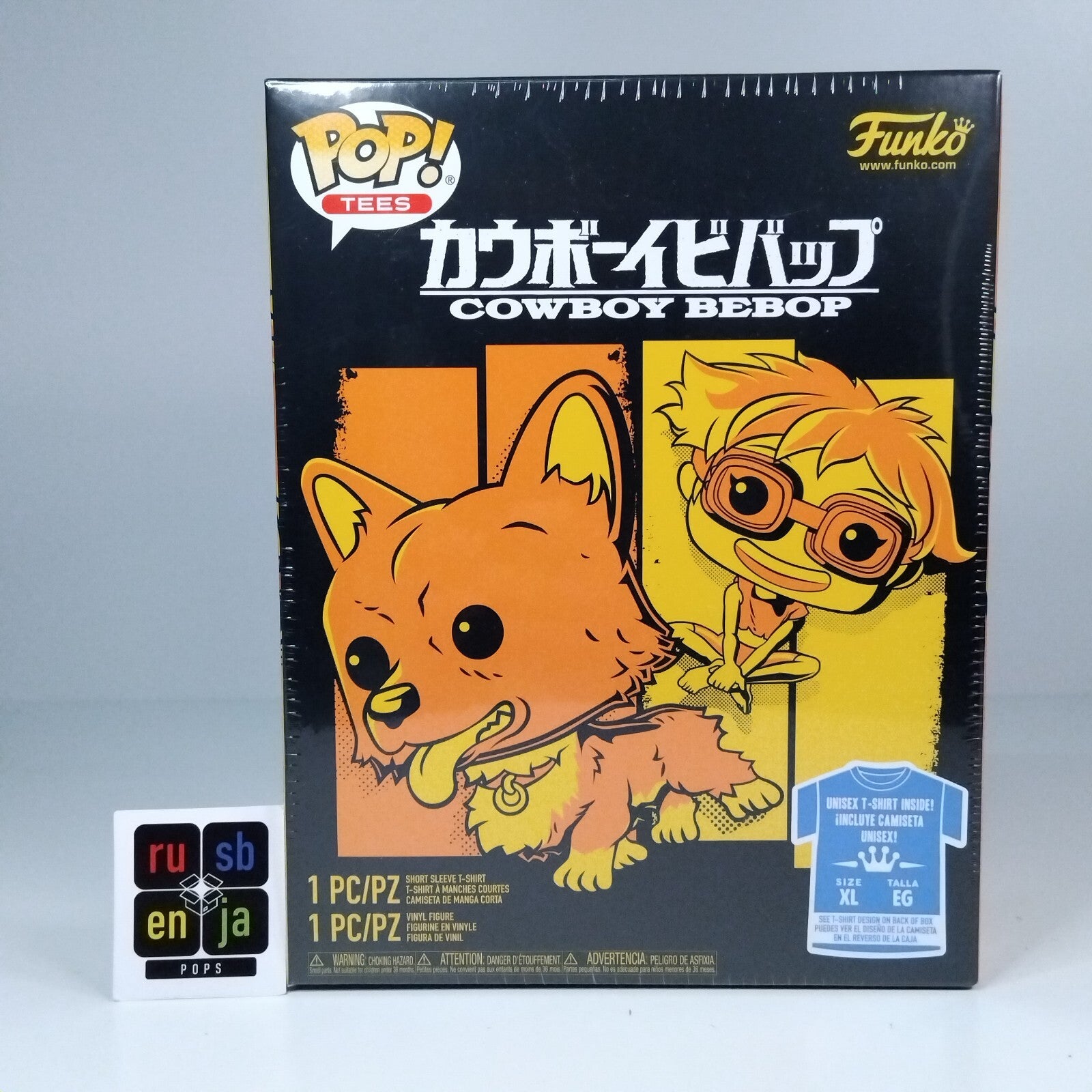 Funko Pop! Anime Cowboy Bebop XL T-Shirt Flocked Ein #84