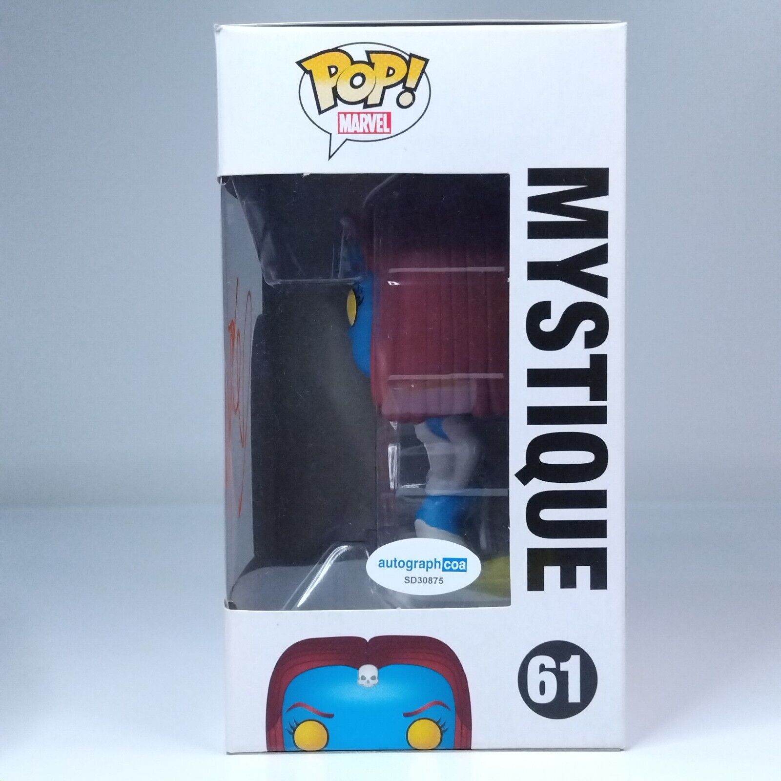 Funko Pop! Marvel X-Men Mystique Signed Rebecca Romjin COA #61 WS