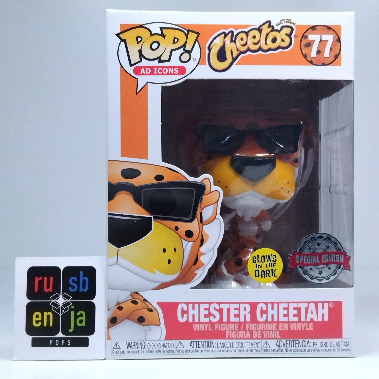 Funko Pop! Ad Icons Cheetos Chester Cheetah Glows Special Edition #77