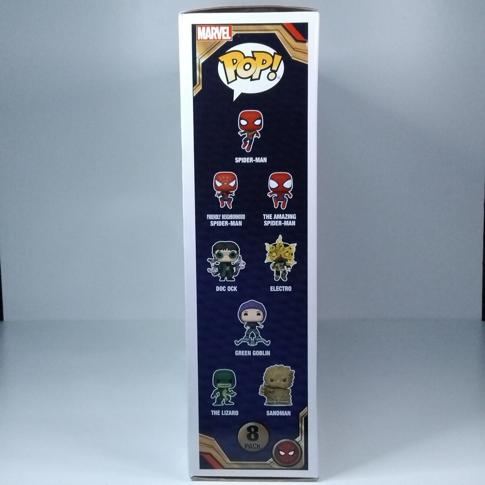 Funko Pop! Marvel Spider-Man No Way Home Walmart Exclusive 8 Pack CRACKED INSERT