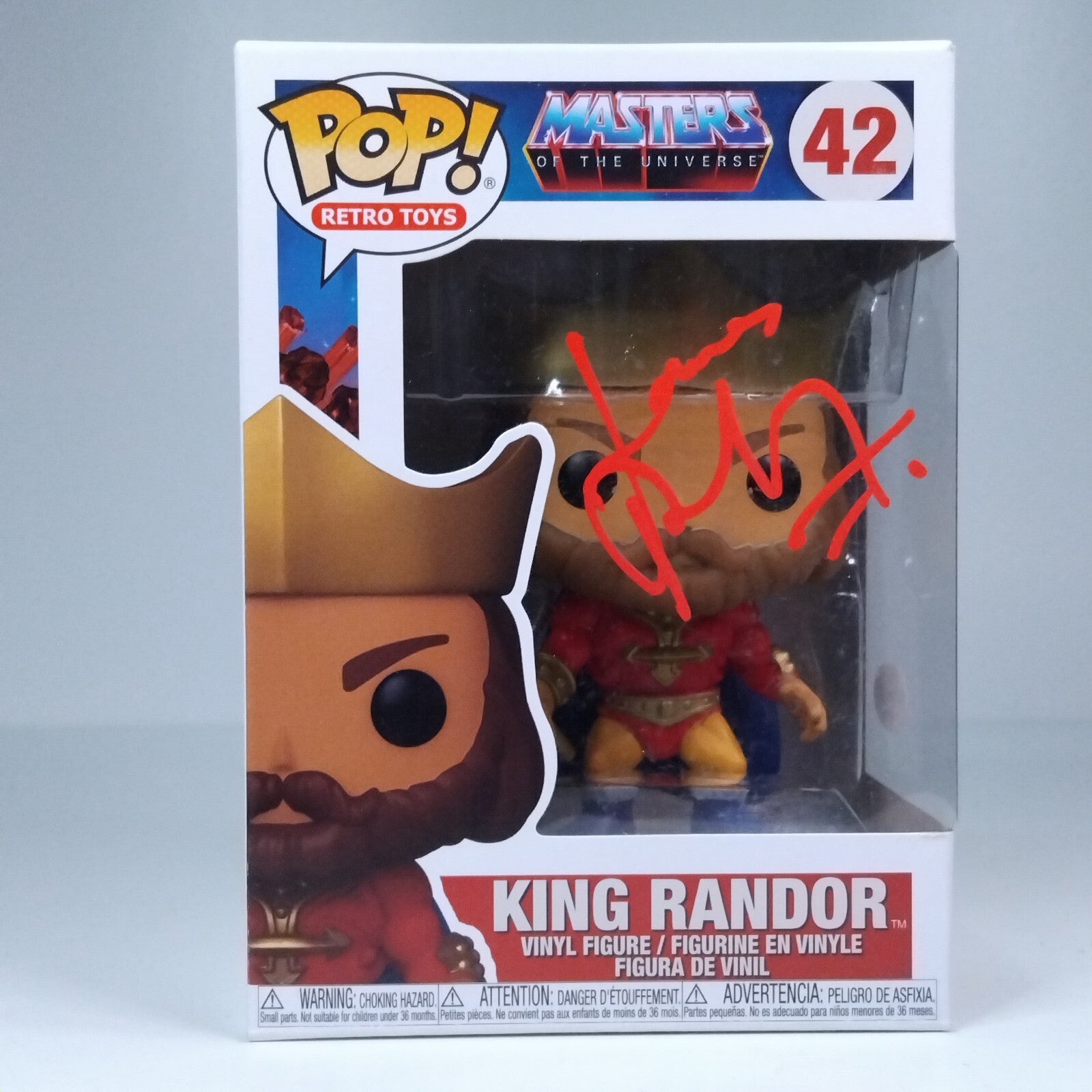 Funko Pop! MOTU Masters of Universe King Randor Signed James Purefoy #42 WS