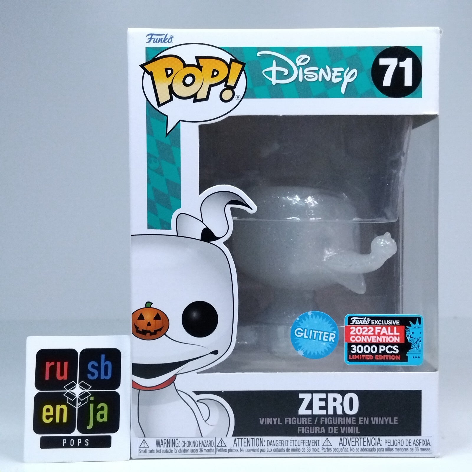 Funko Pop! Disney The Nightmare Before Christmas TNBC Zero Glitter Exclusive #71
