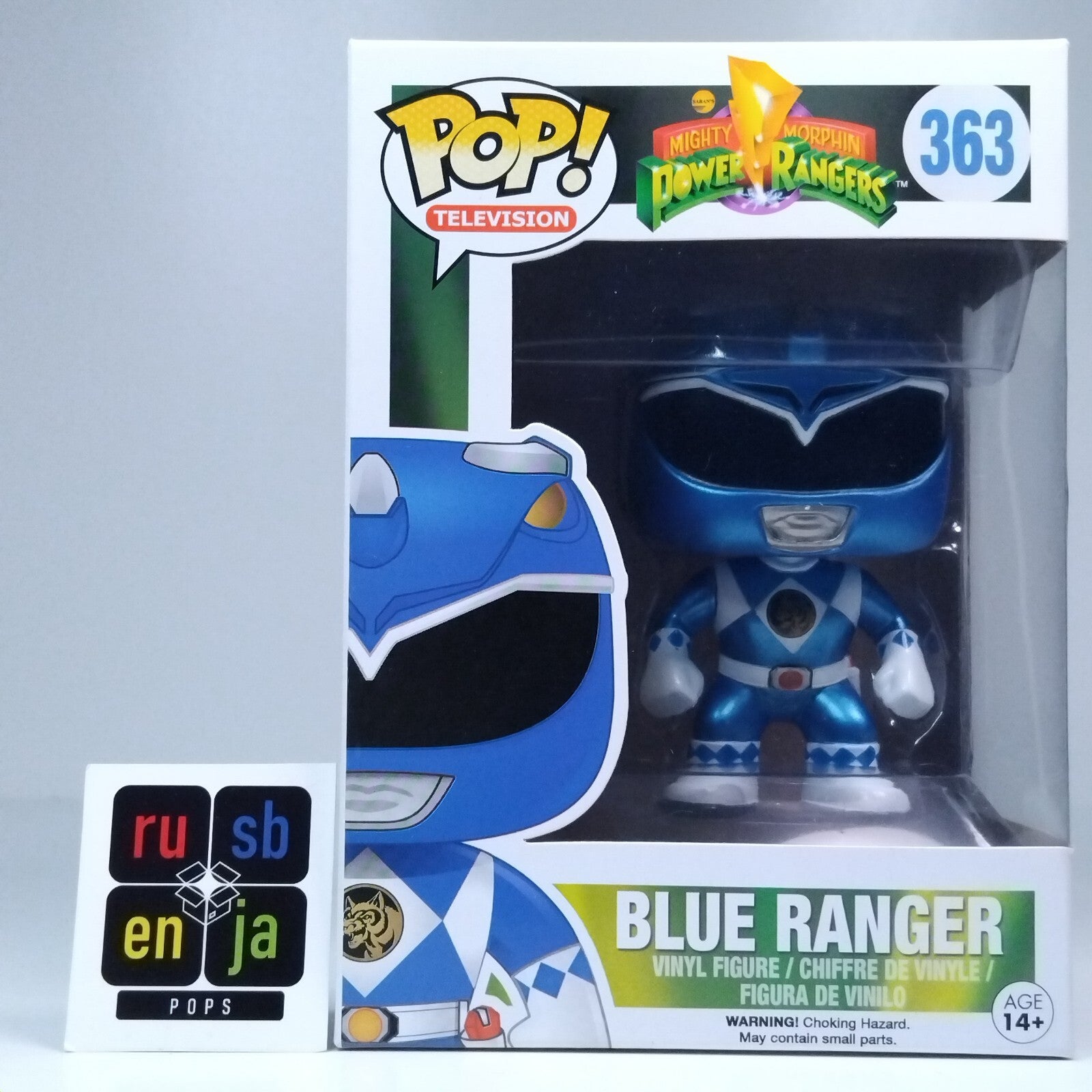 Funko Pop! TV Mighty Morphin Power Rangers Blue Ranger Metallic #363