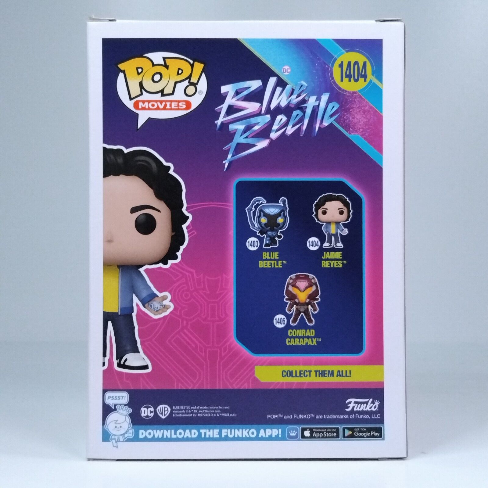 Funko Pop! DC Heroes Blue Beetle Jaime Reyes Signed Xolo Mariduena COA #1404 WS