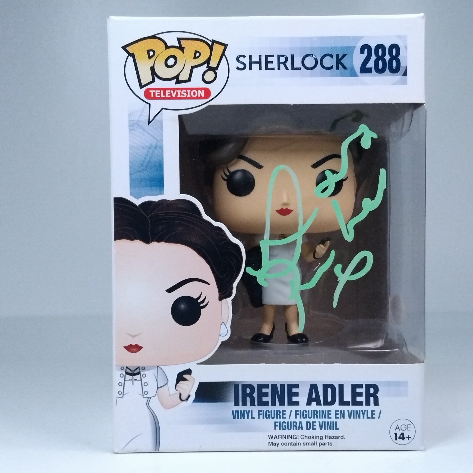 Funko Pop! TV Sherlock Irene Adler Signed Lara Pulver COA #288 WS