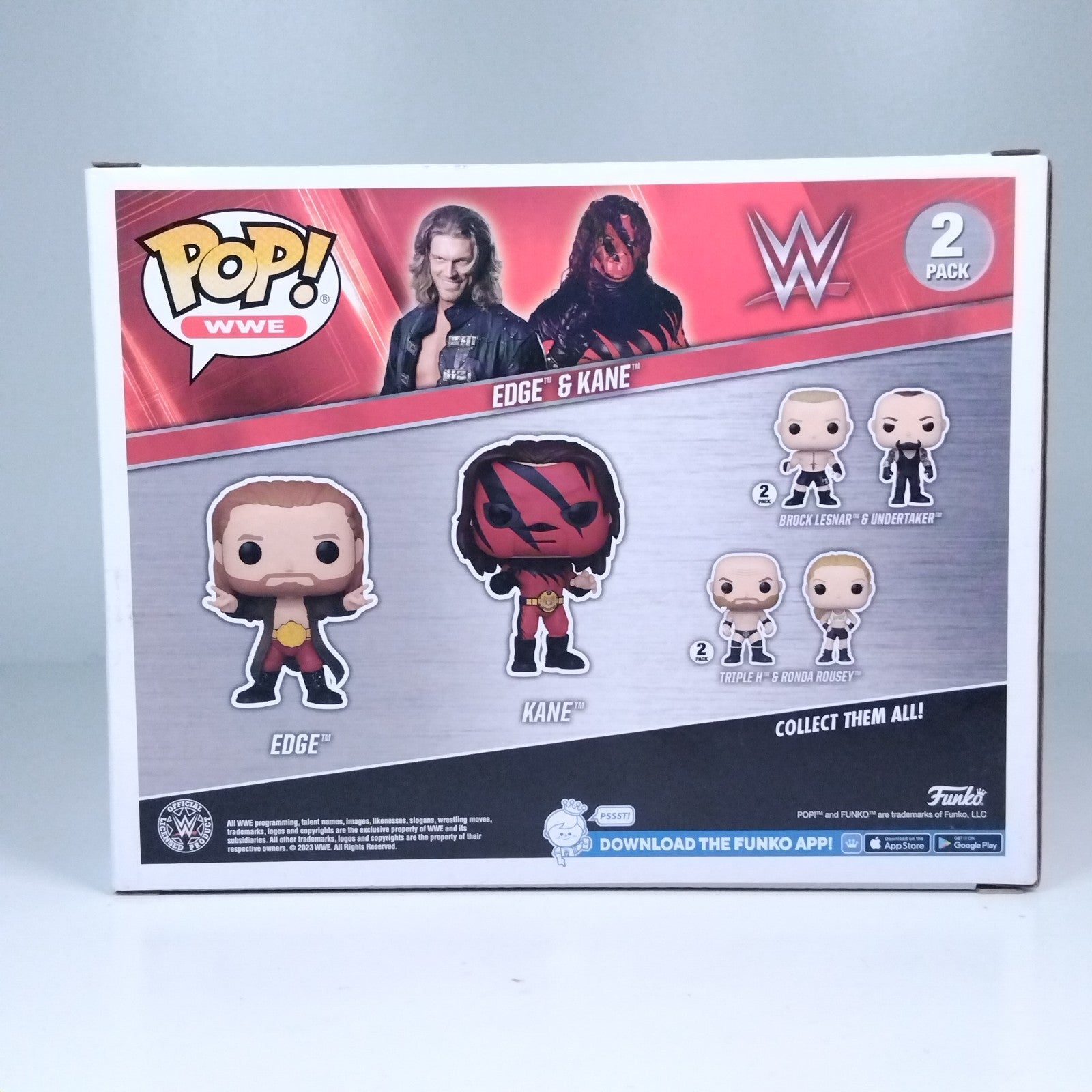 Funko Pop! WWE Edge & Kane - Kane Signed w/COA Exclusive 2 Pack