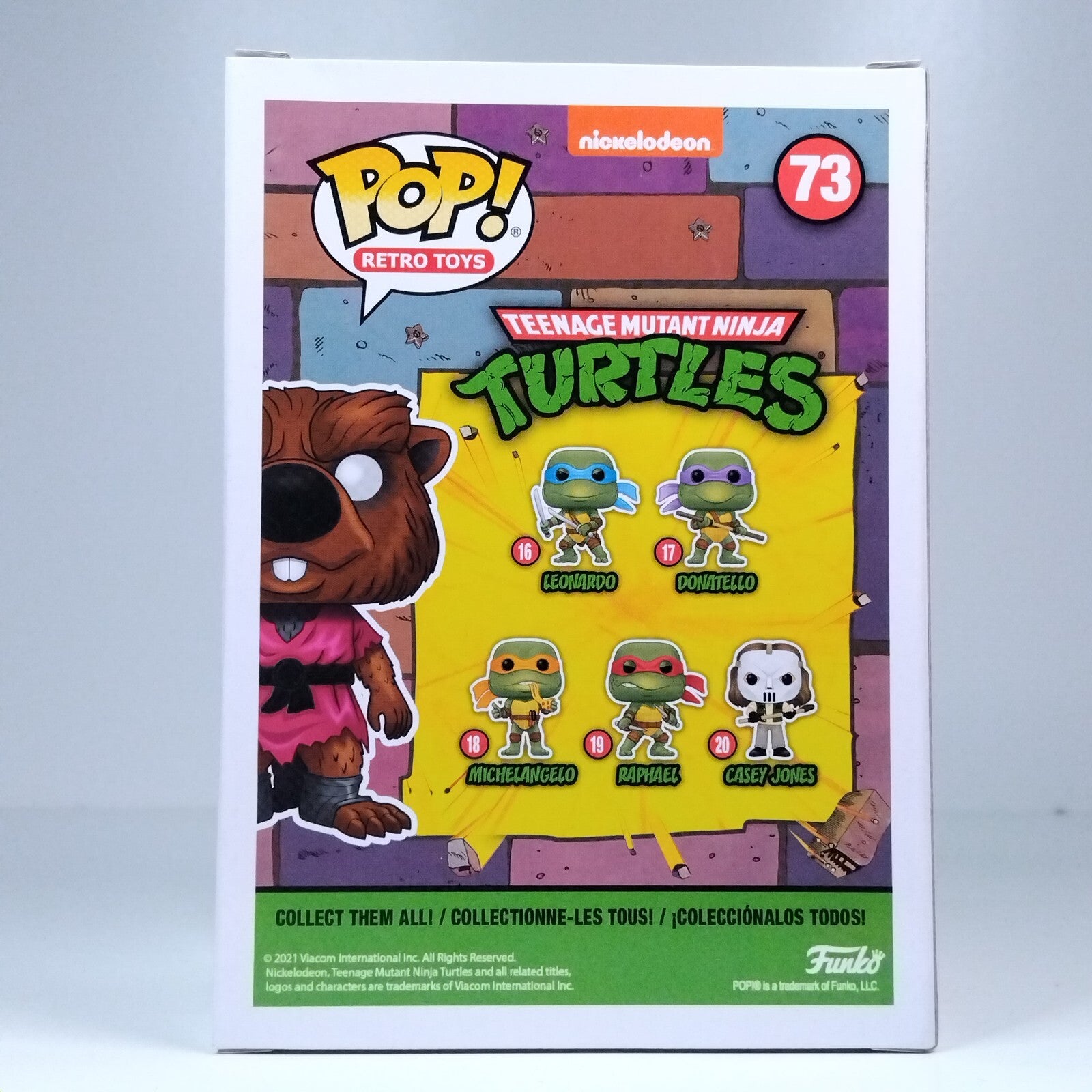 Funko Pop! Retro Teenage Mutant Ninja Turtles TMNT Splinter Special Edition #73