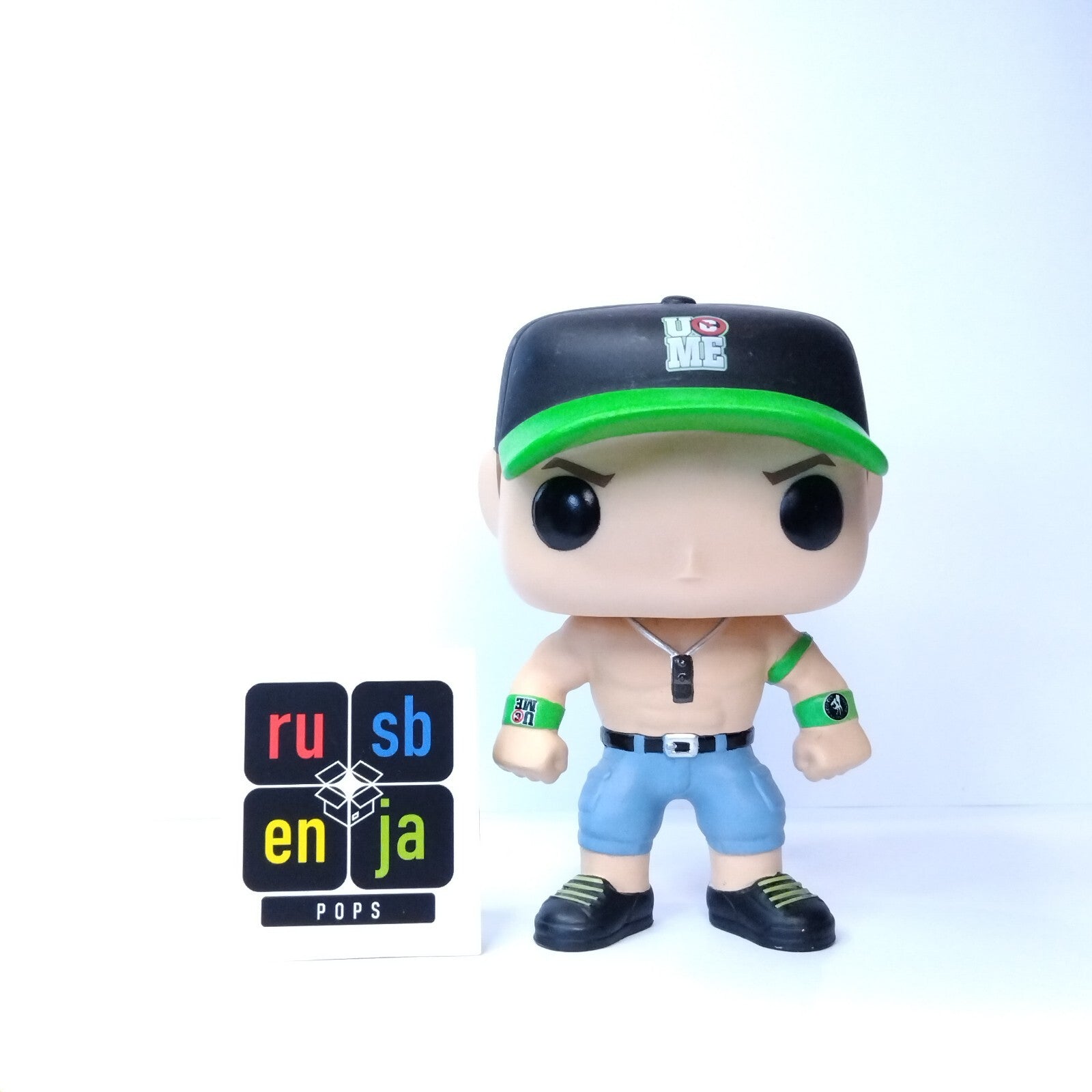 Funko Pop! WWE OOB Out of Box John Cena Green Cap Hat #01
