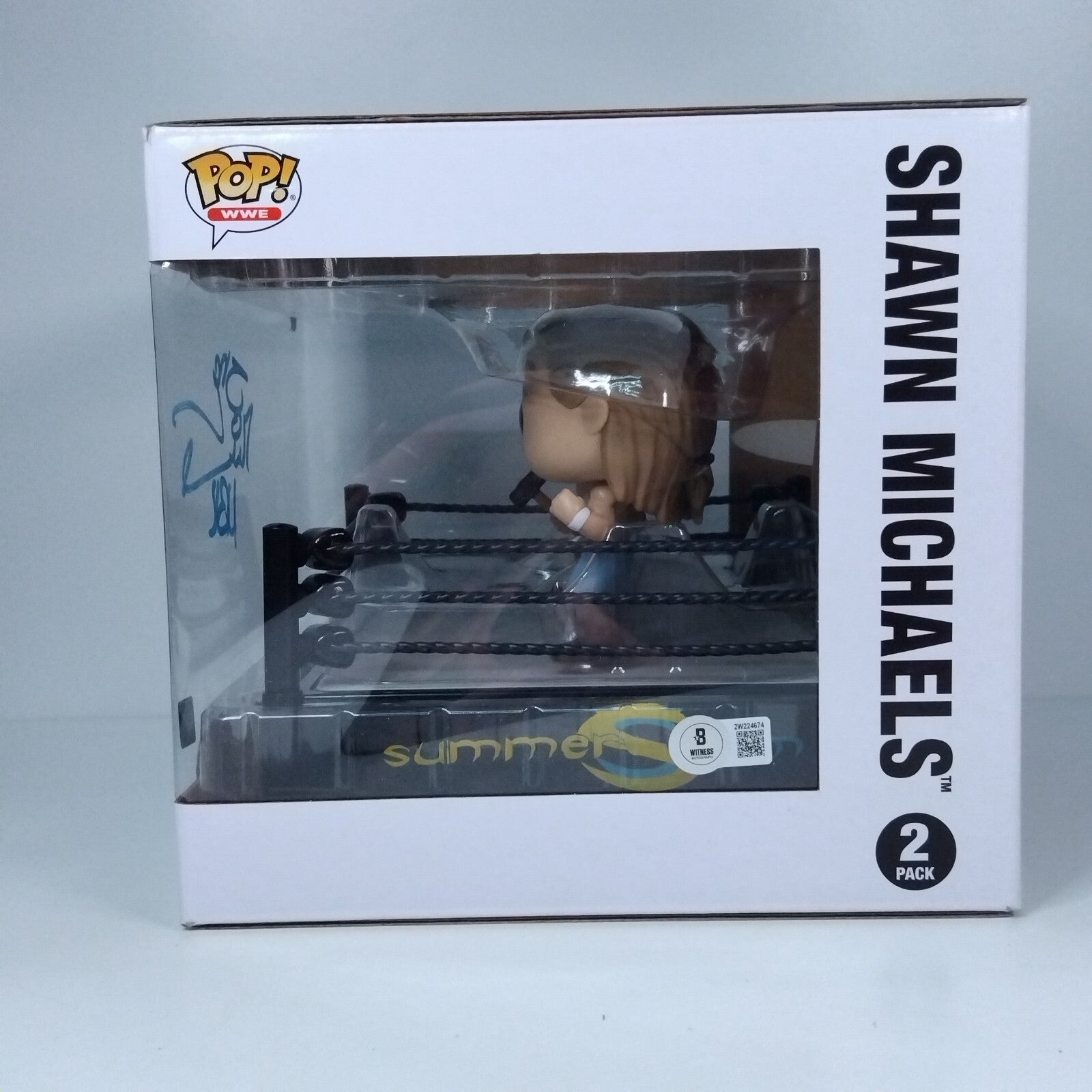 Funko Pop! WWE Triple H and Shawn Michaels - Shawn Michaels Signed COA 2 Pack