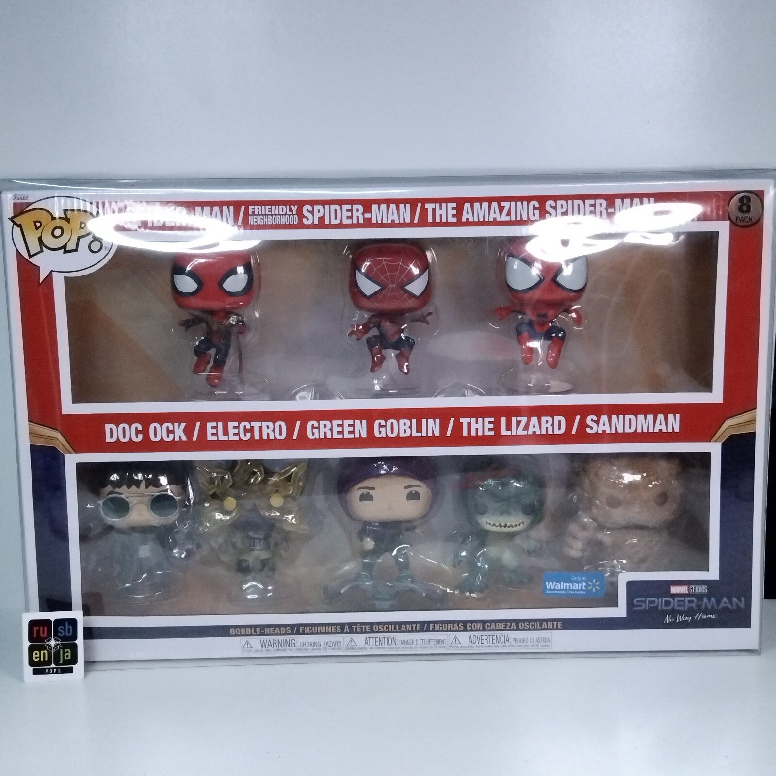 Funko Pop! Marvel Spider-Man No Way Home Walmart Exclusive 8 Pack